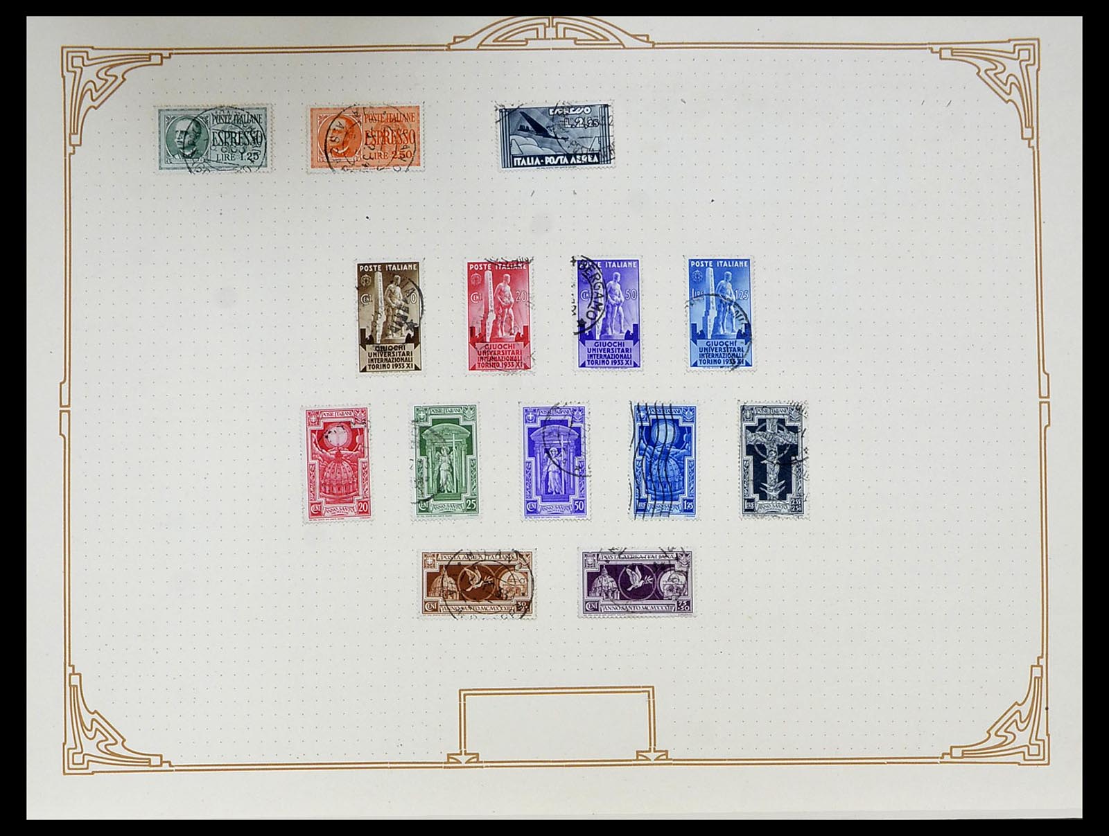 34558 024 - Postzegelverzameling 34558 Italië 1850-1935.