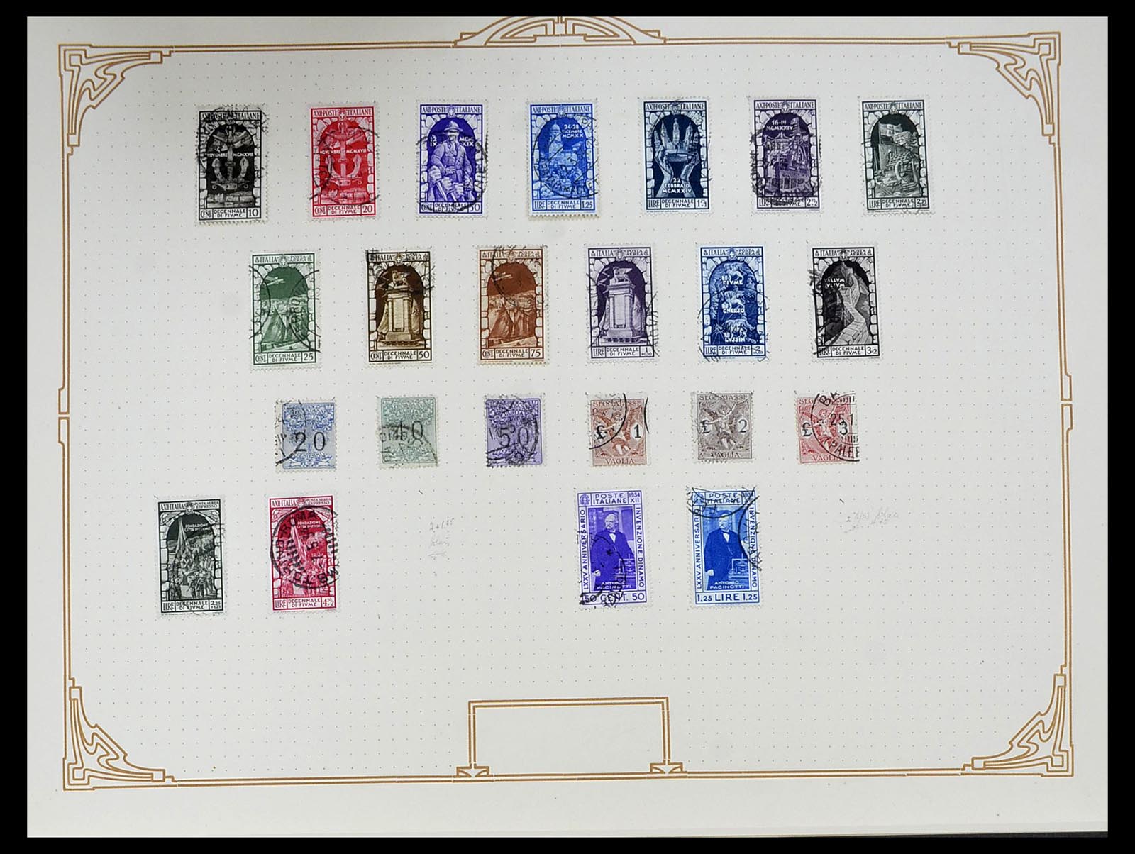34558 025 - Postzegelverzameling 34558 Italië 1850-1935.