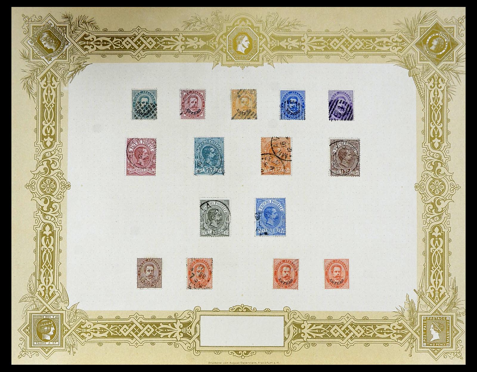 34558 028 - Postzegelverzameling 34558 Italië 1850-1935.