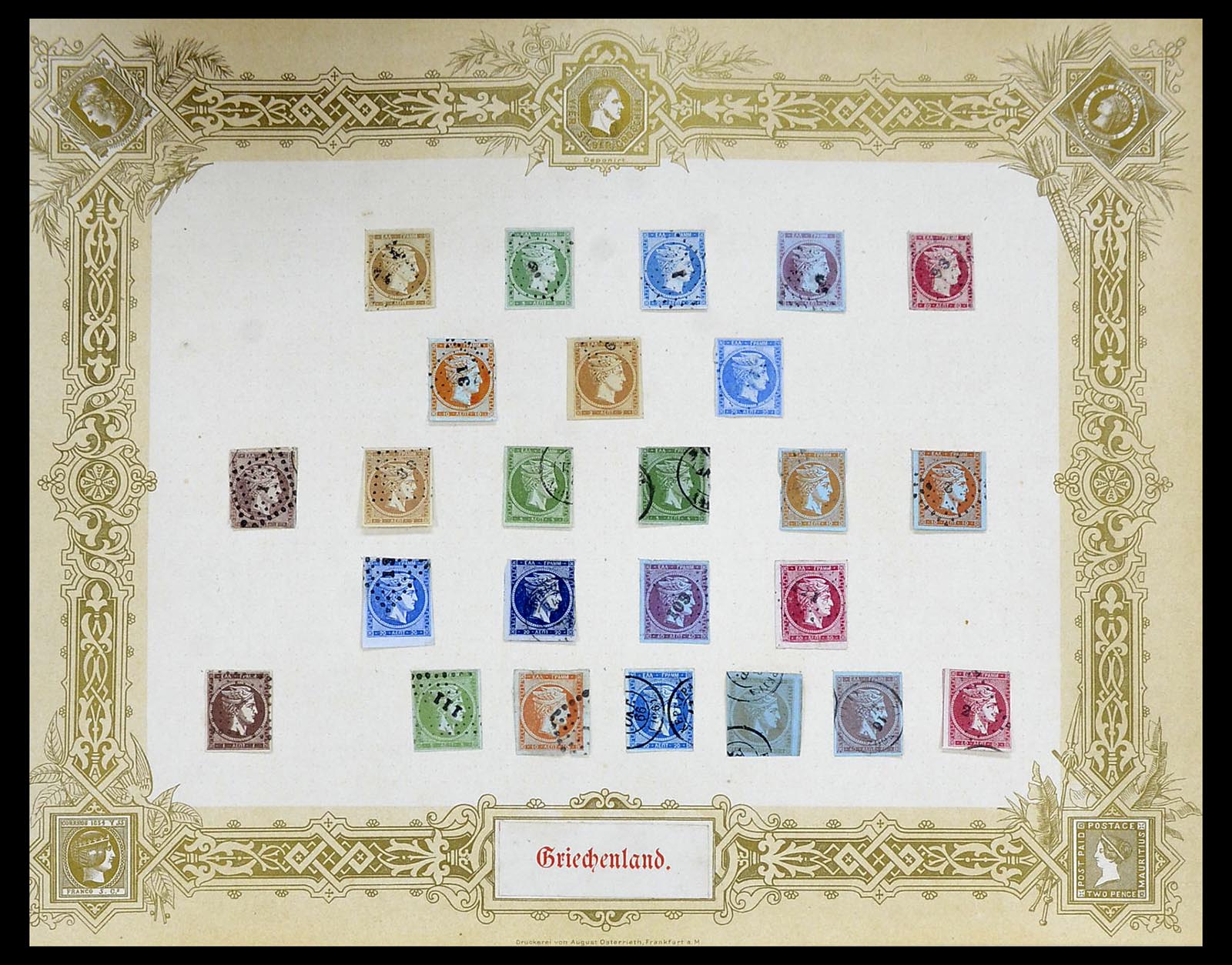 34559 001 - Postzegelverzameling 34559 Griekenland 1861-1927.