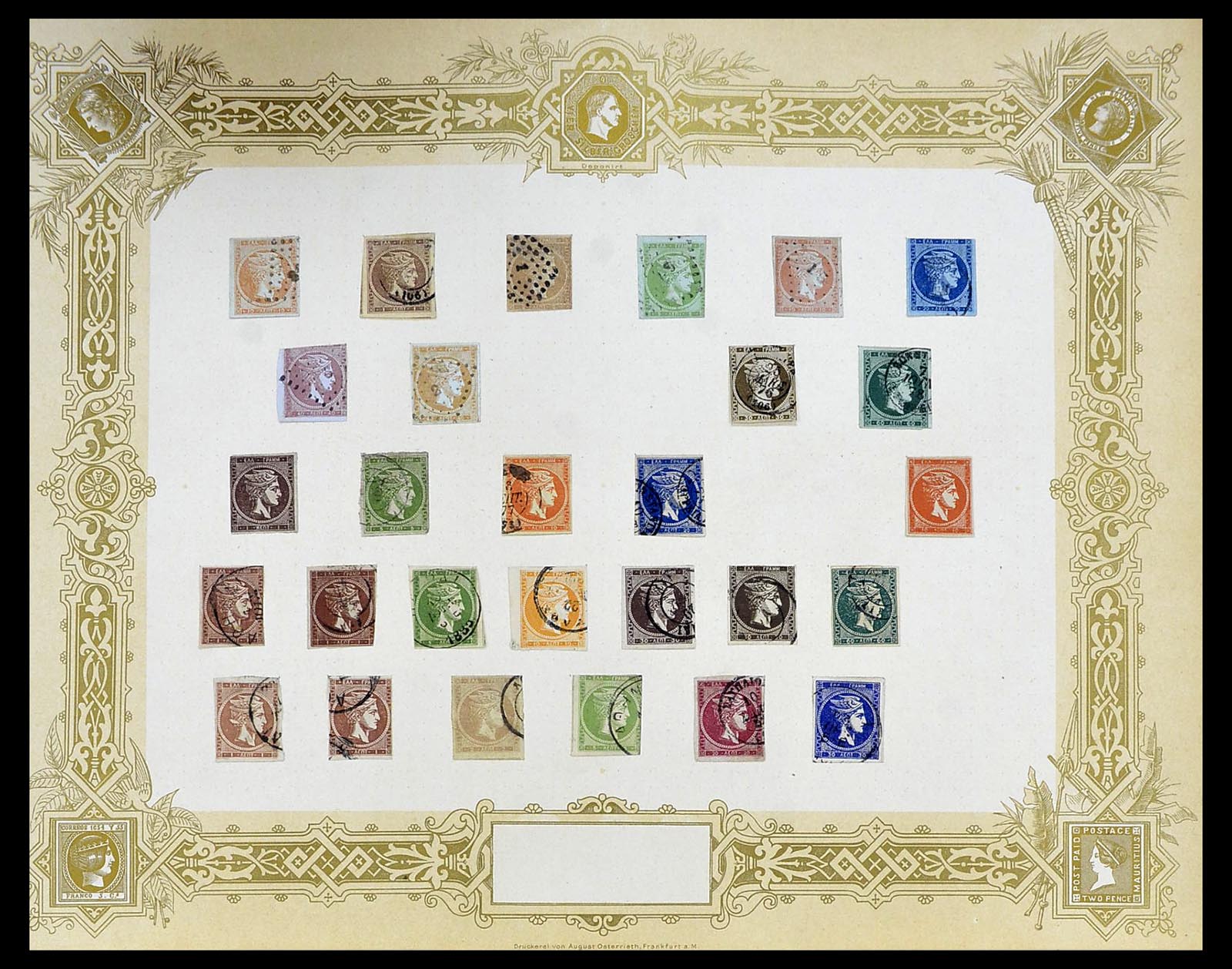 34559 002 - Postzegelverzameling 34559 Griekenland 1861-1927.