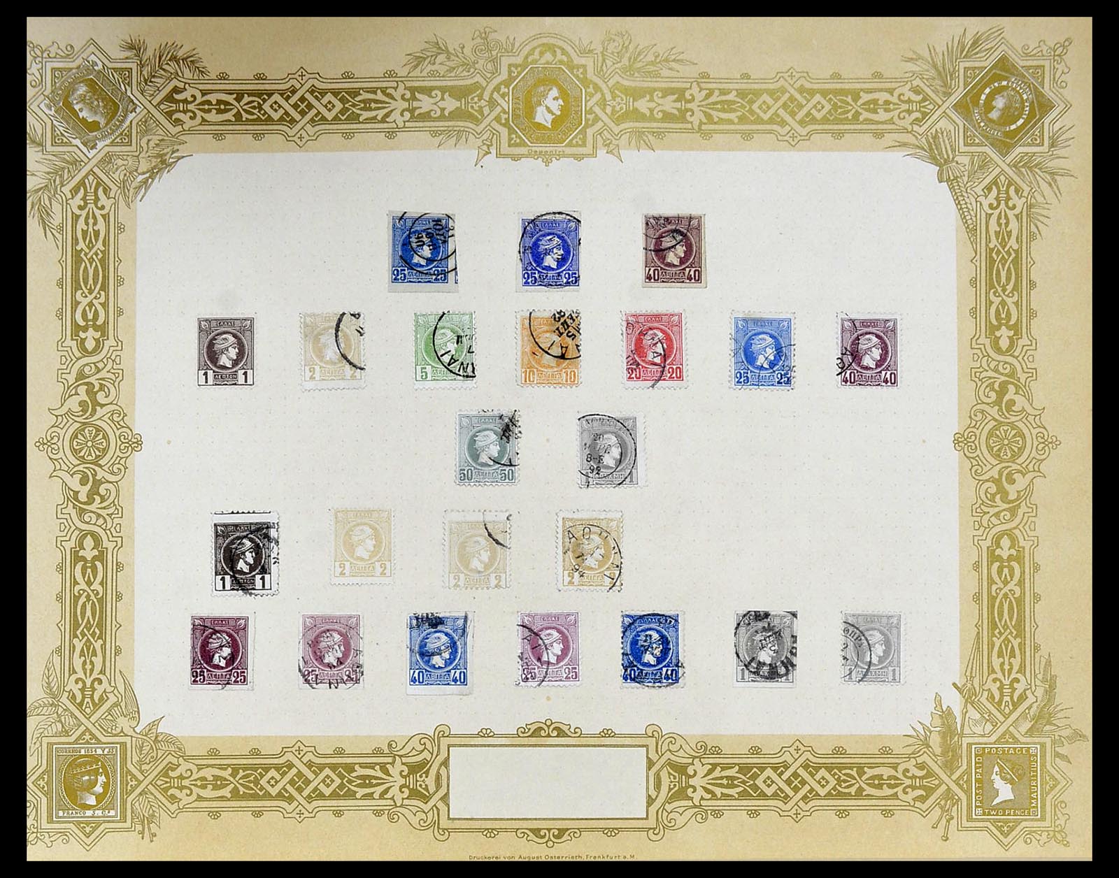 34559 004 - Postzegelverzameling 34559 Griekenland 1861-1927.