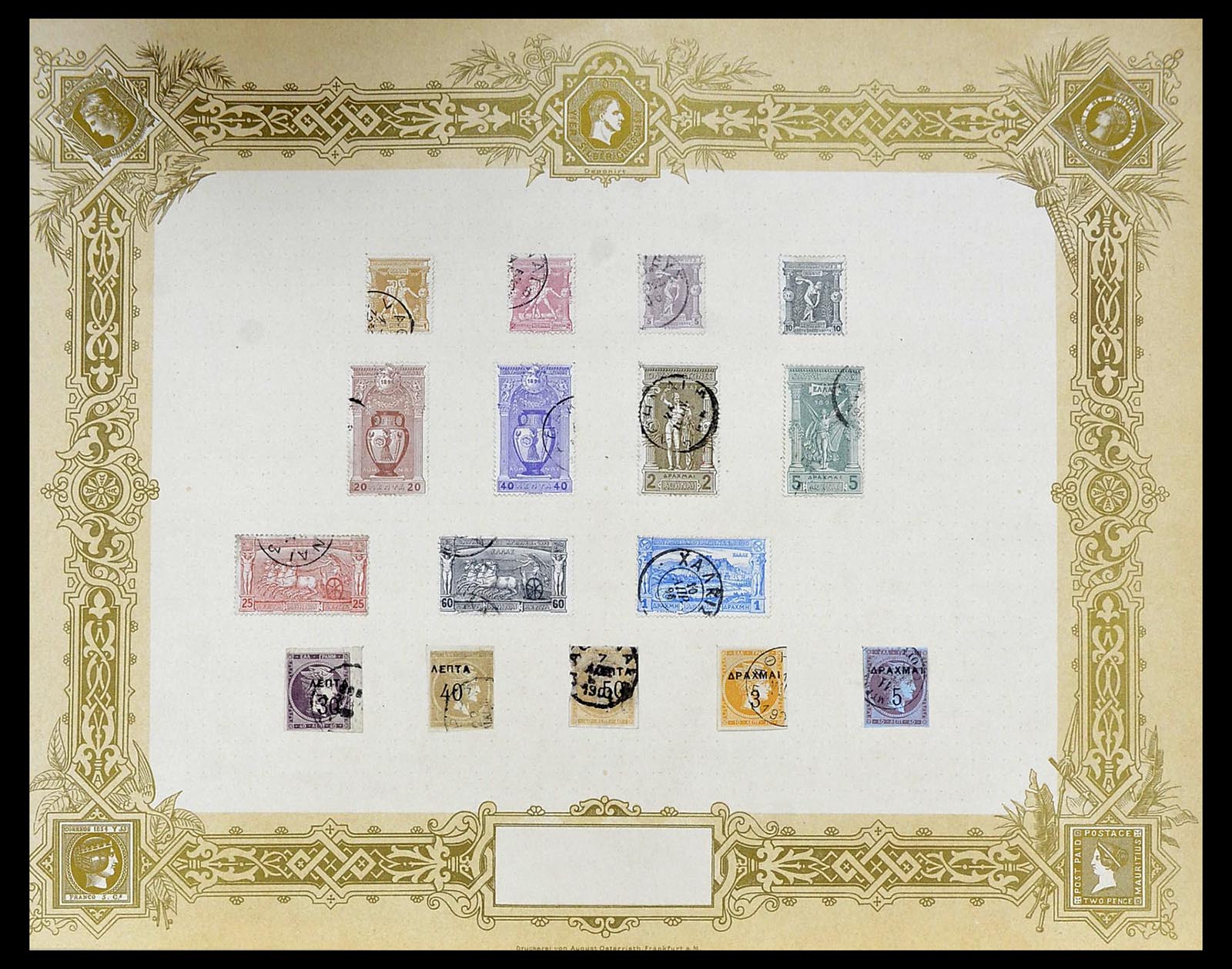 34559 005 - Postzegelverzameling 34559 Griekenland 1861-1927.