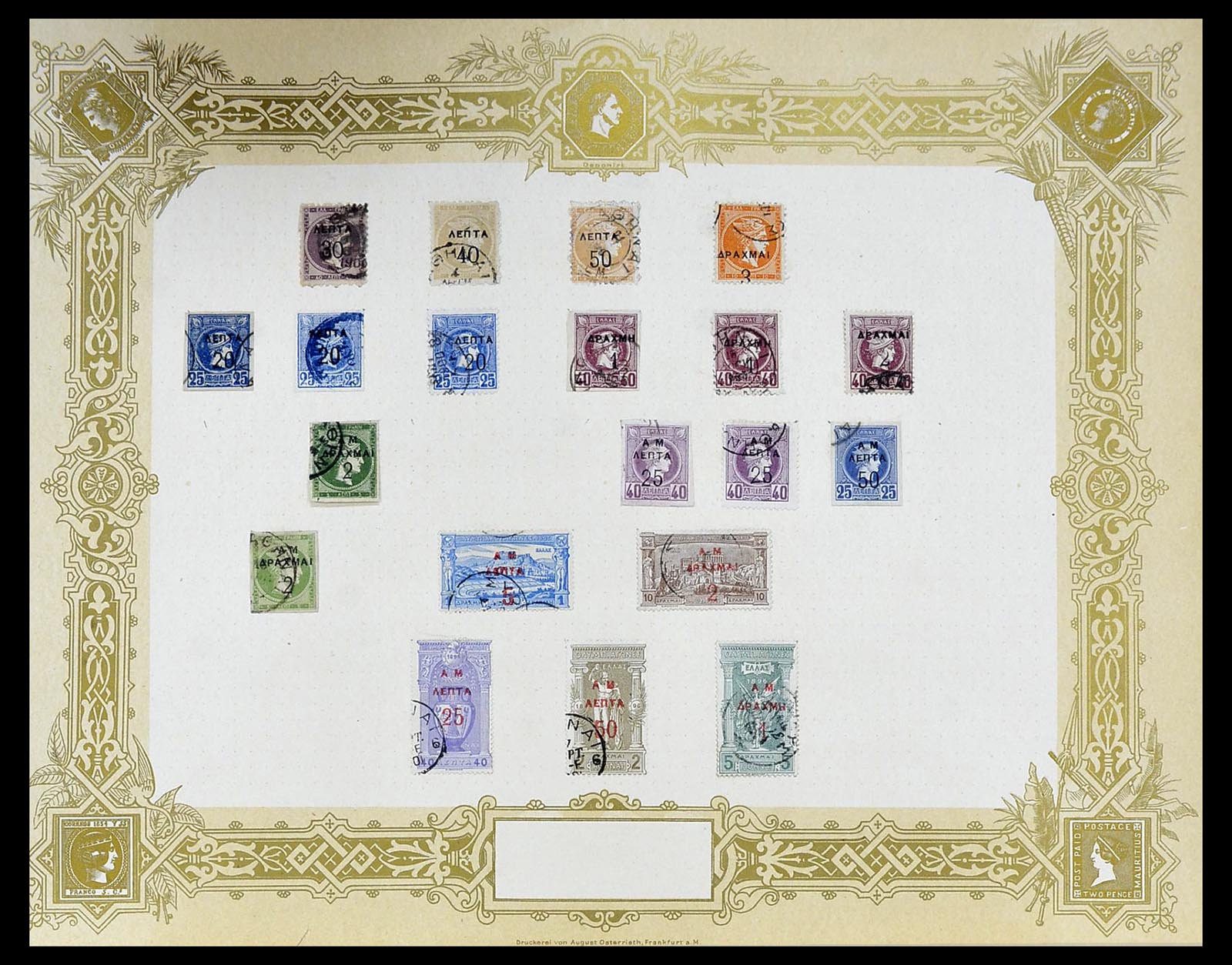 34559 006 - Postzegelverzameling 34559 Griekenland 1861-1927.