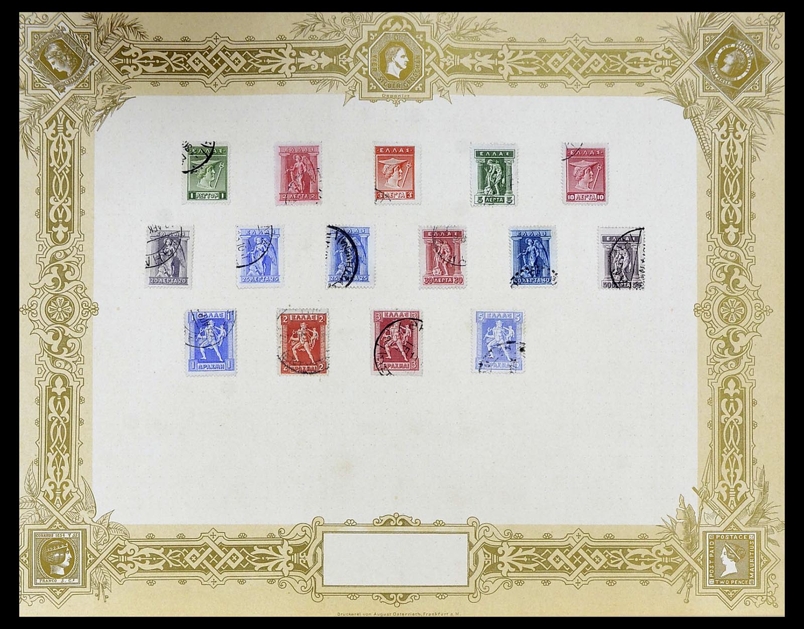 34559 009 - Postzegelverzameling 34559 Griekenland 1861-1927.