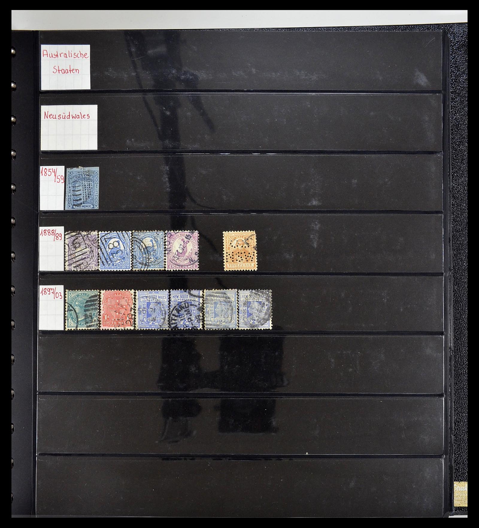 34560 001 - Postzegelverzameling 34560 Engelse gebieden in de stille Zuidzee 1840