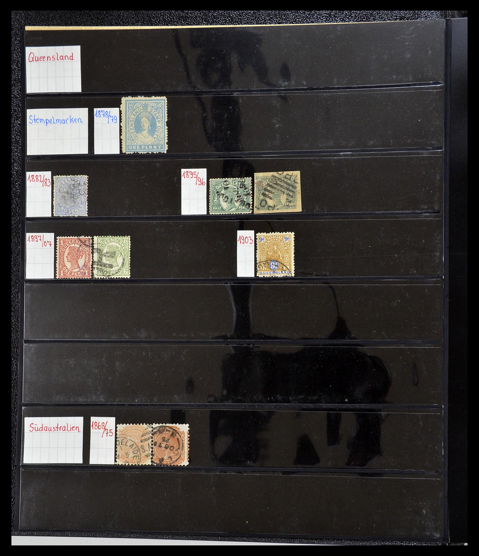 34560 002 - Postzegelverzameling 34560 Engelse gebieden in de stille Zuidzee 1840