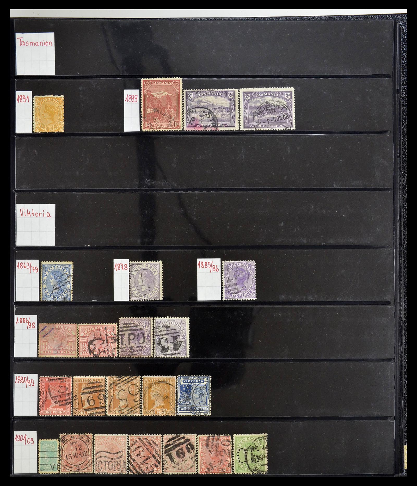 34560 003 - Postzegelverzameling 34560 Engelse gebieden in de stille Zuidzee 1840