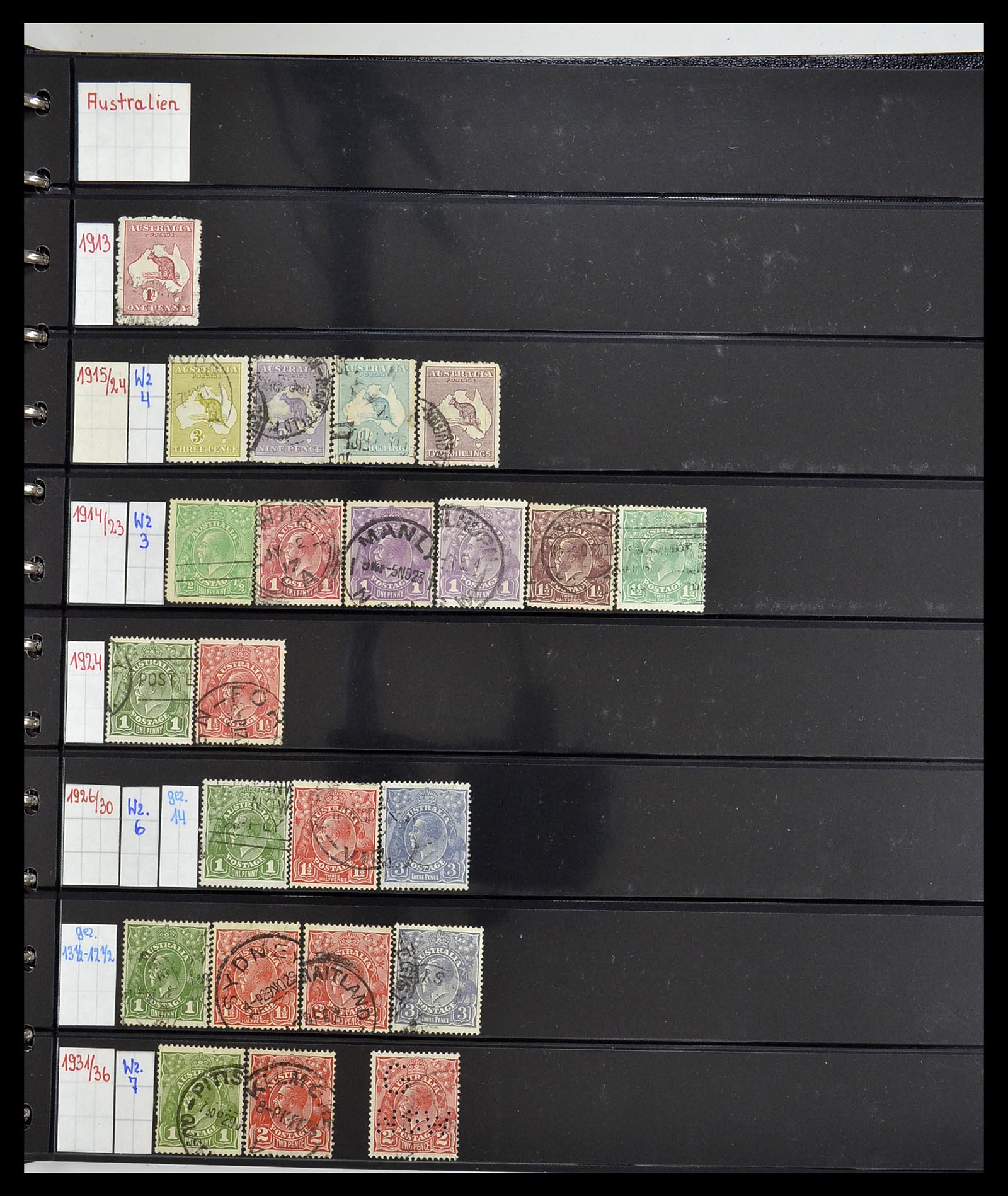 34560 005 - Postzegelverzameling 34560 Engelse gebieden in de stille Zuidzee 1840