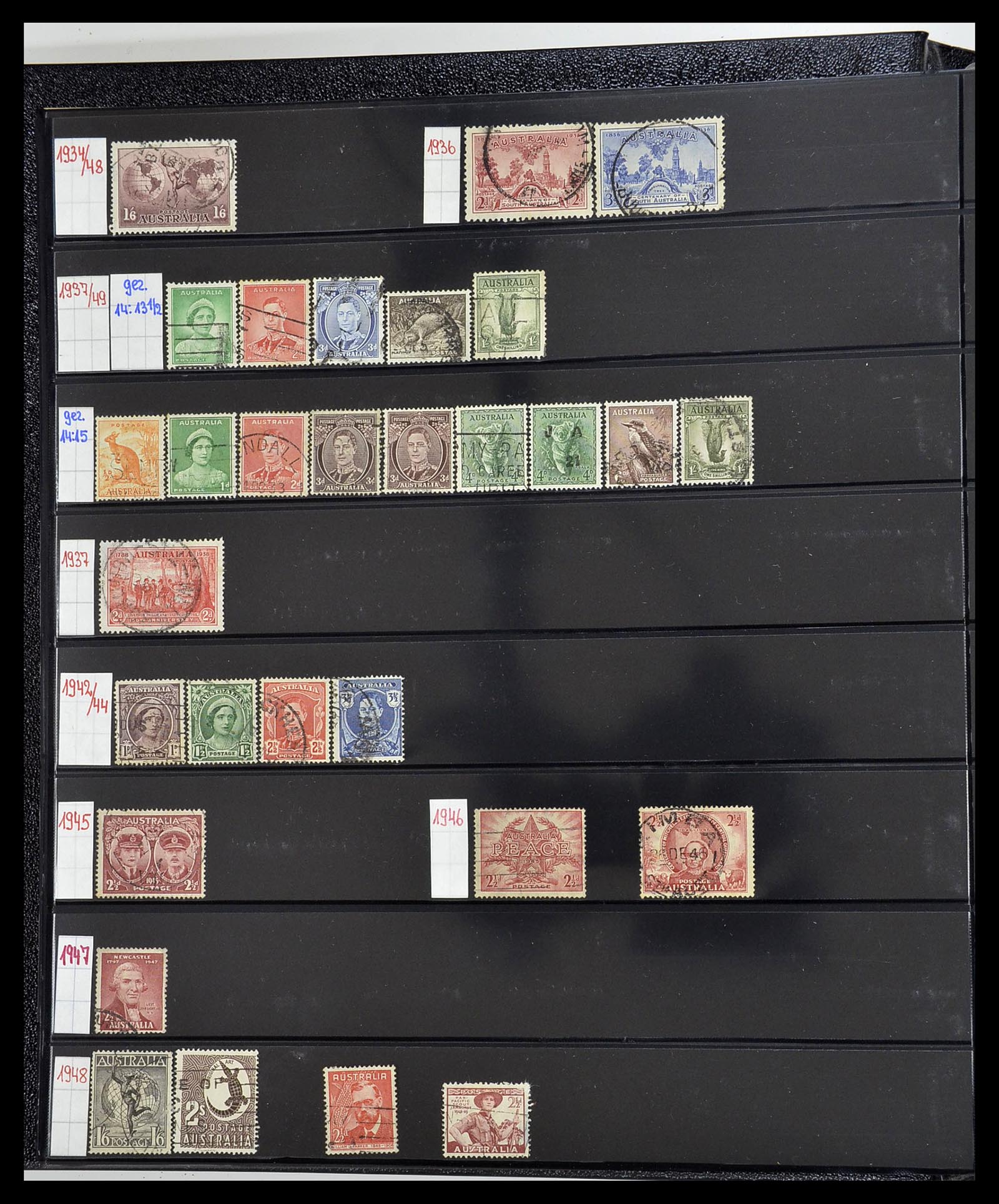34560 006 - Postzegelverzameling 34560 Engelse gebieden in de stille Zuidzee 1840