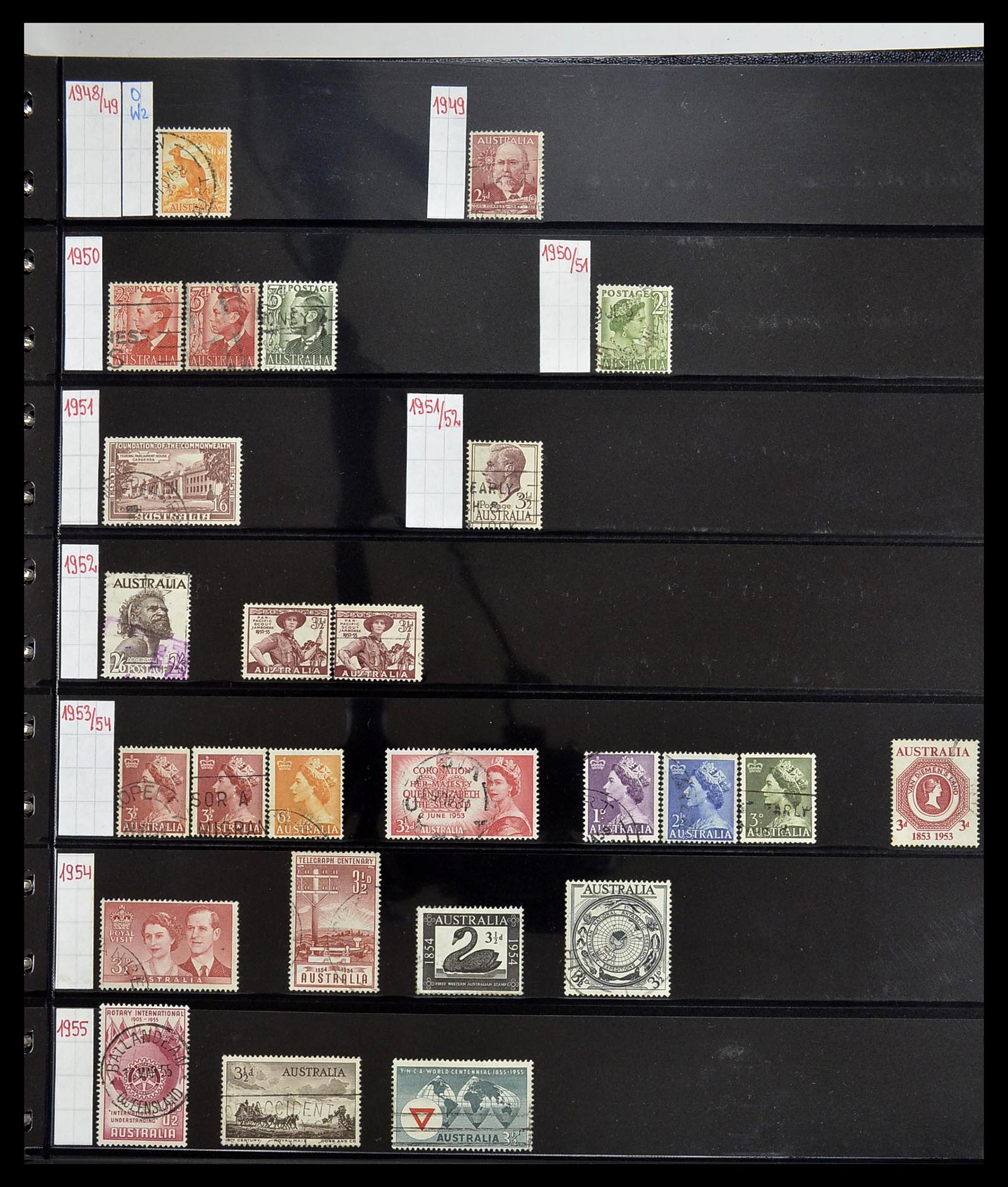 34560 007 - Postzegelverzameling 34560 Engelse gebieden in de stille Zuidzee 1840