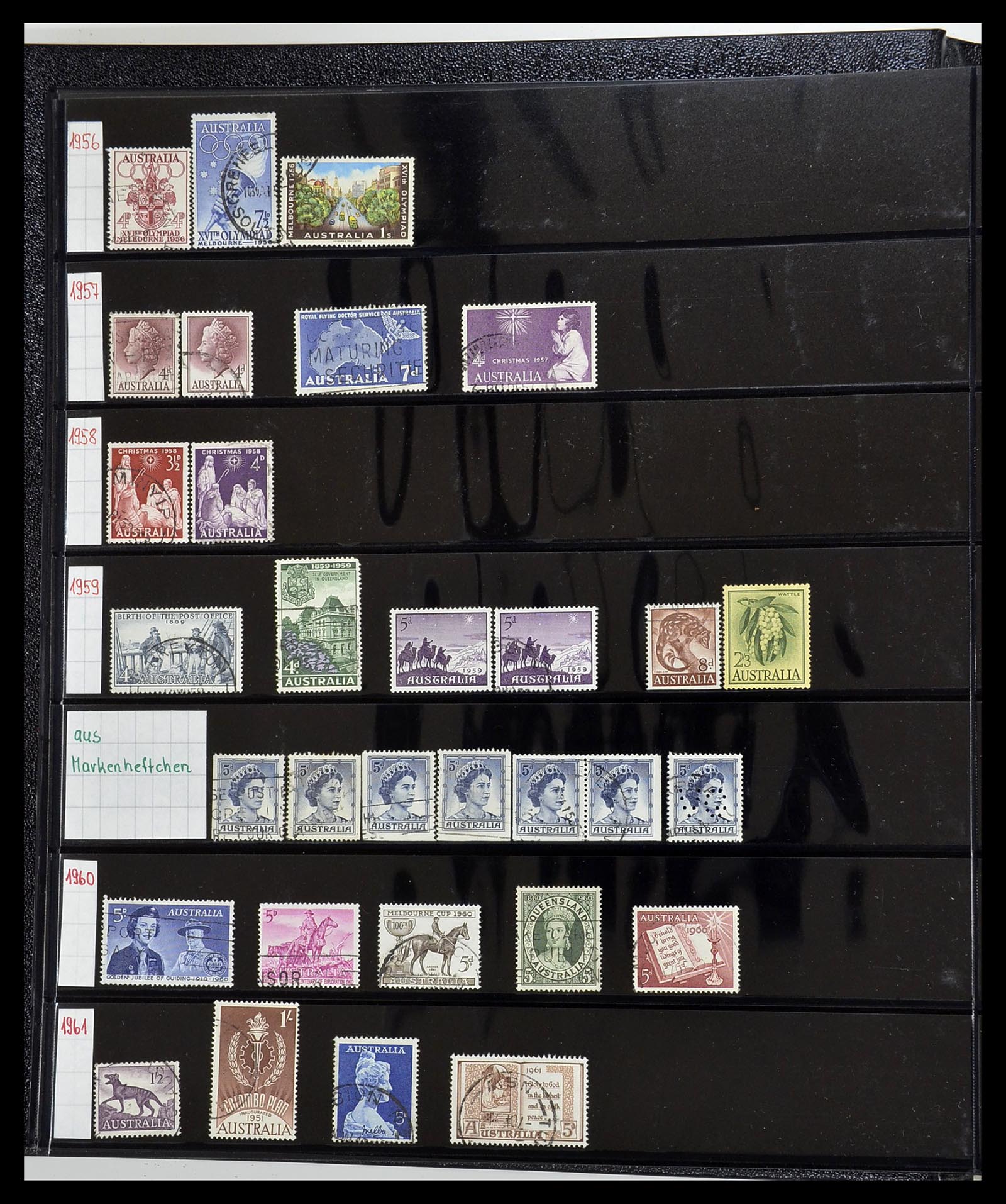 34560 008 - Postzegelverzameling 34560 Engelse gebieden in de stille Zuidzee 1840
