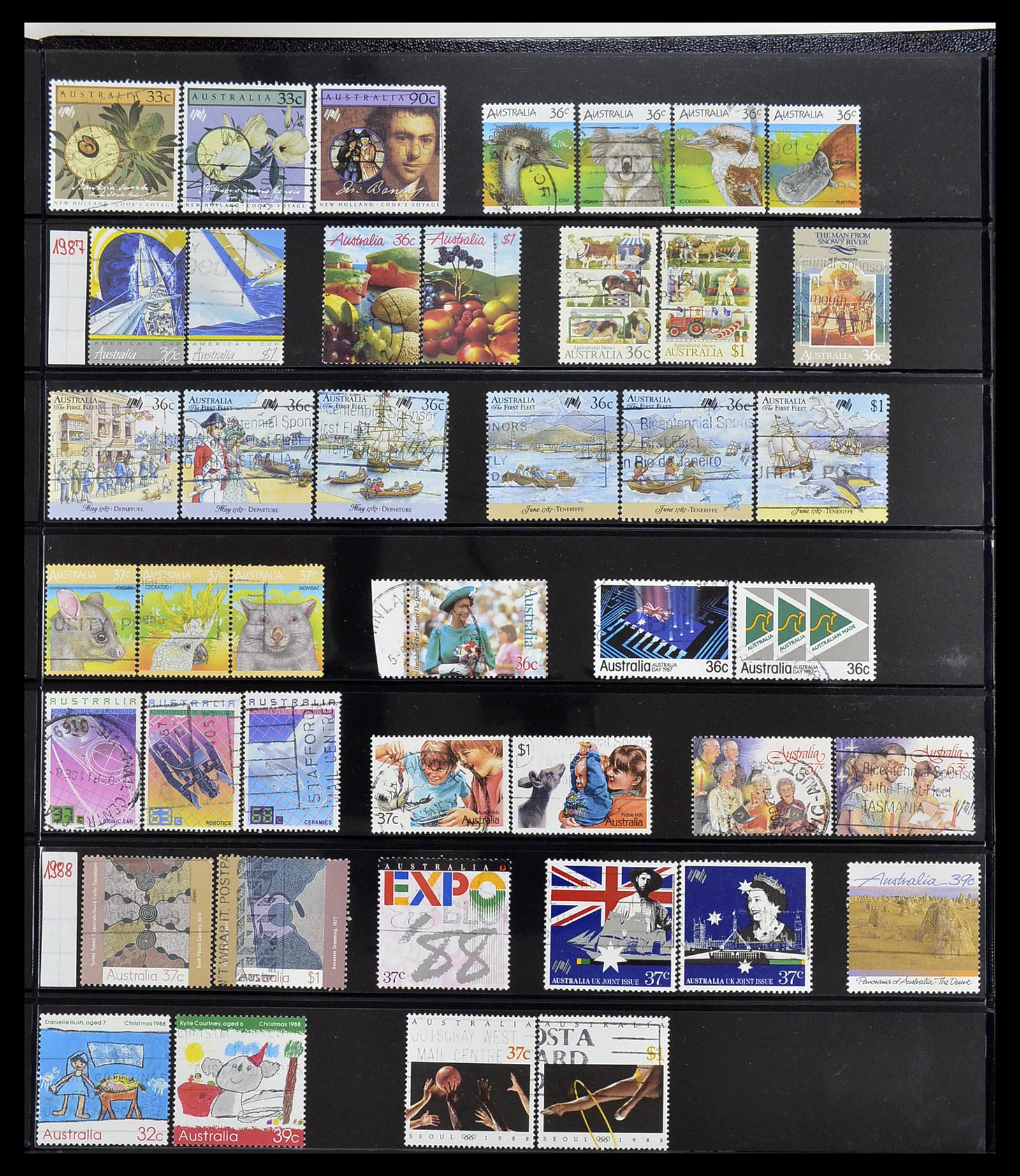 34560 017 - Postzegelverzameling 34560 Engelse gebieden in de stille Zuidzee 1840