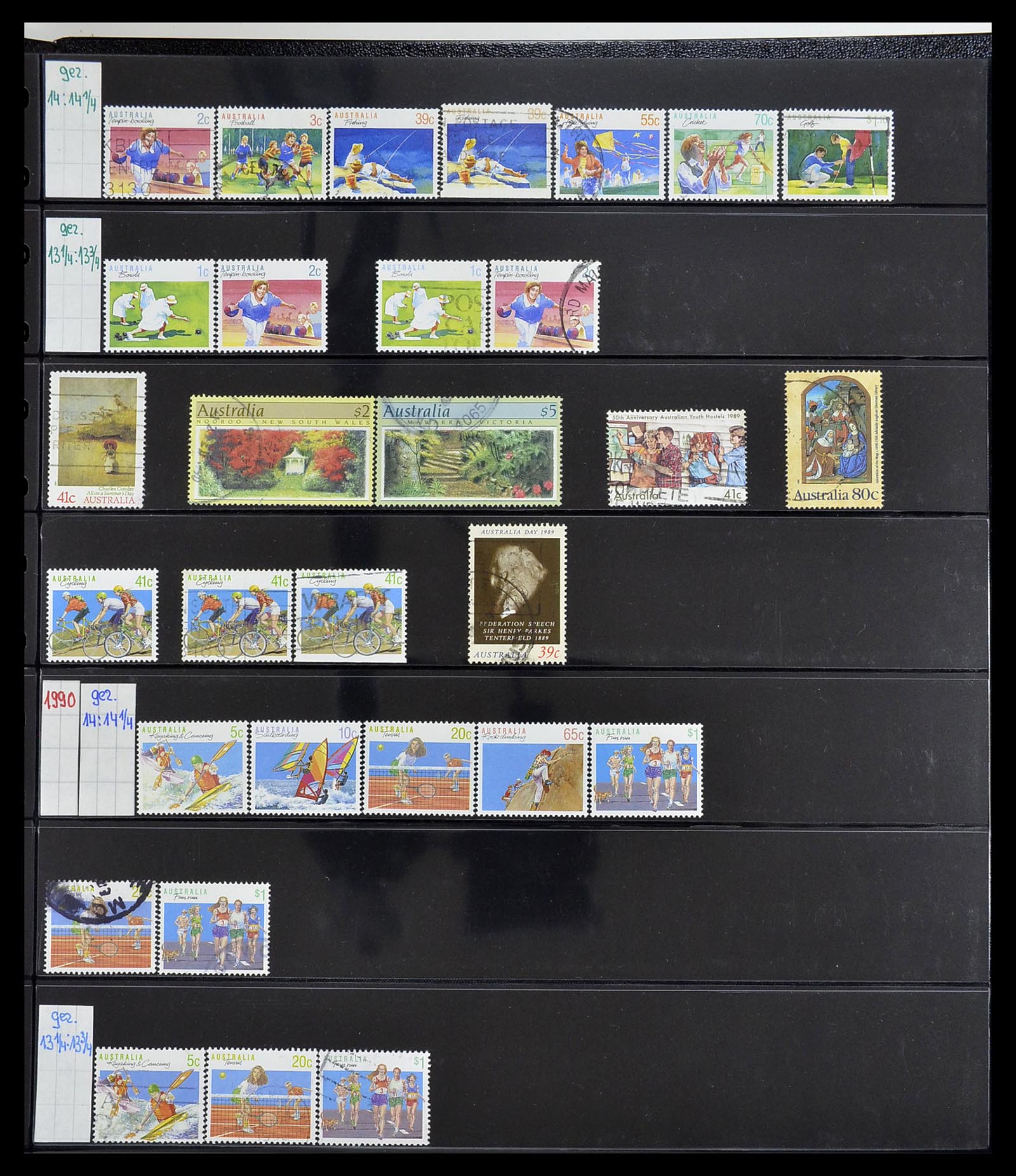 34560 019 - Postzegelverzameling 34560 Engelse gebieden in de stille Zuidzee 1840