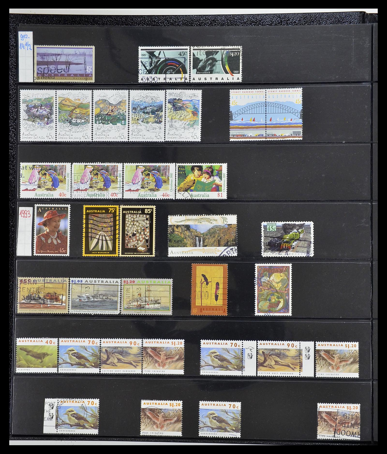 34560 022 - Postzegelverzameling 34560 Engelse gebieden in de stille Zuidzee 1840