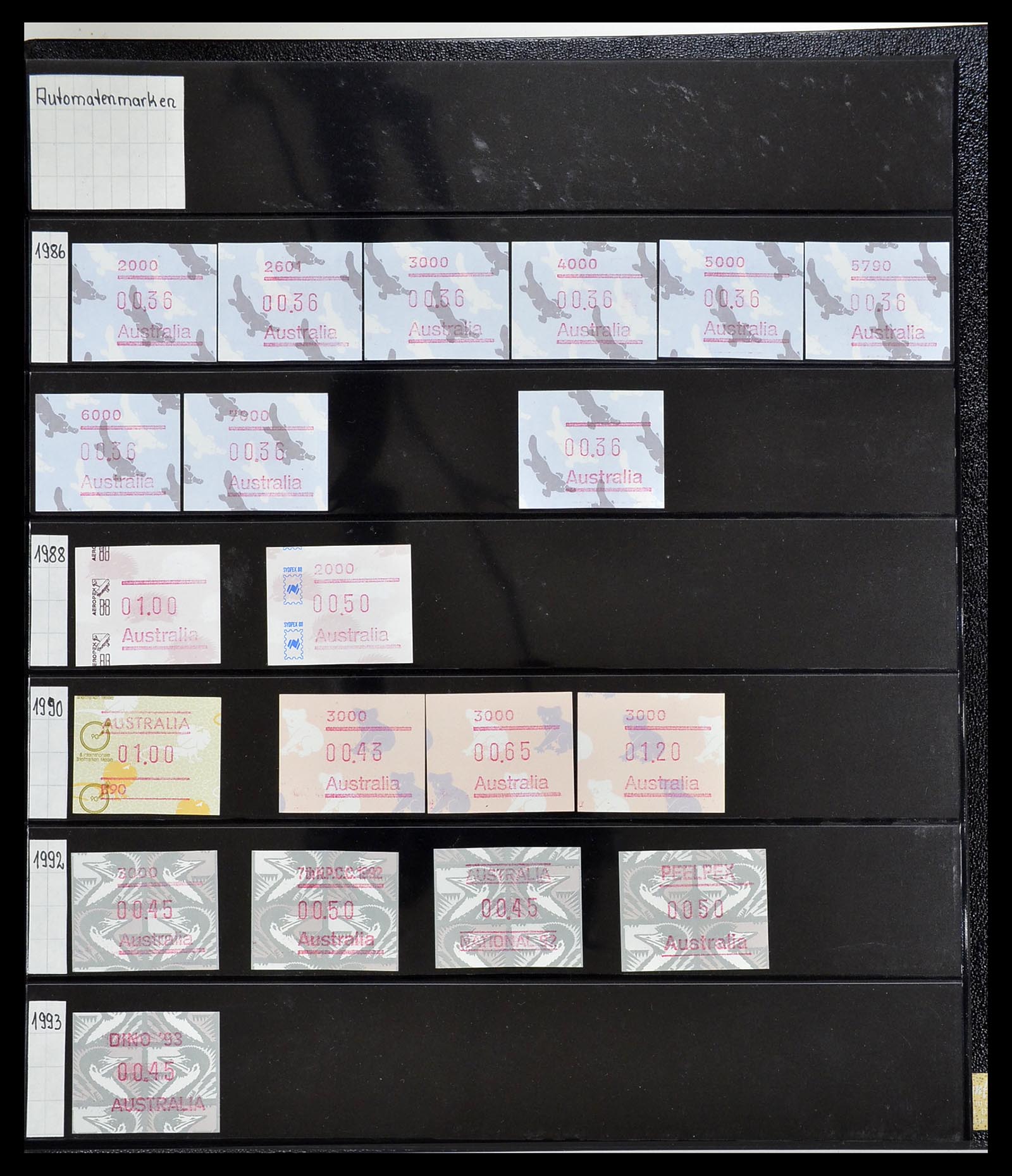 34560 029 - Postzegelverzameling 34560 Engelse gebieden in de stille Zuidzee 1840