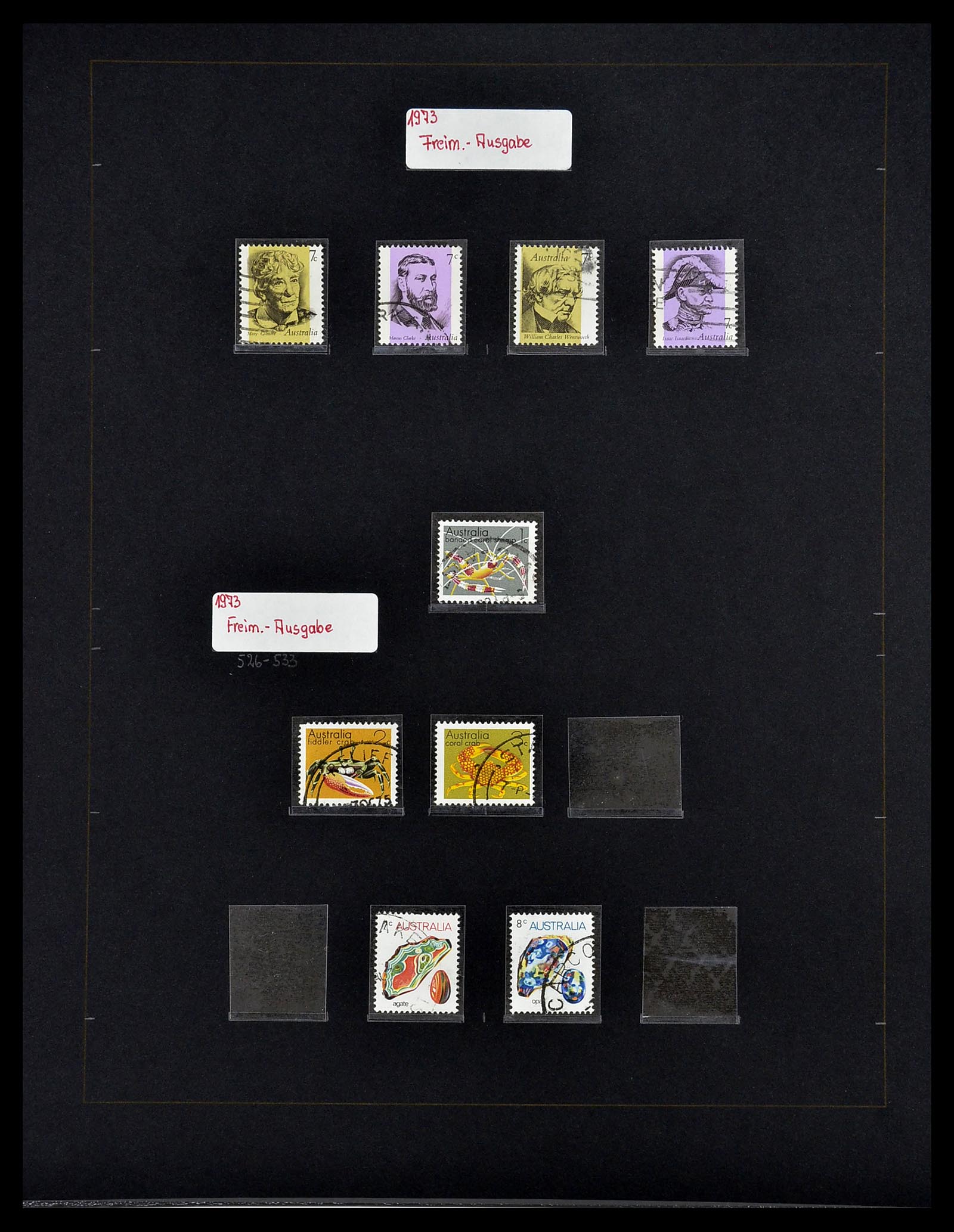 34560 033 - Postzegelverzameling 34560 Engelse gebieden in de stille Zuidzee 1840