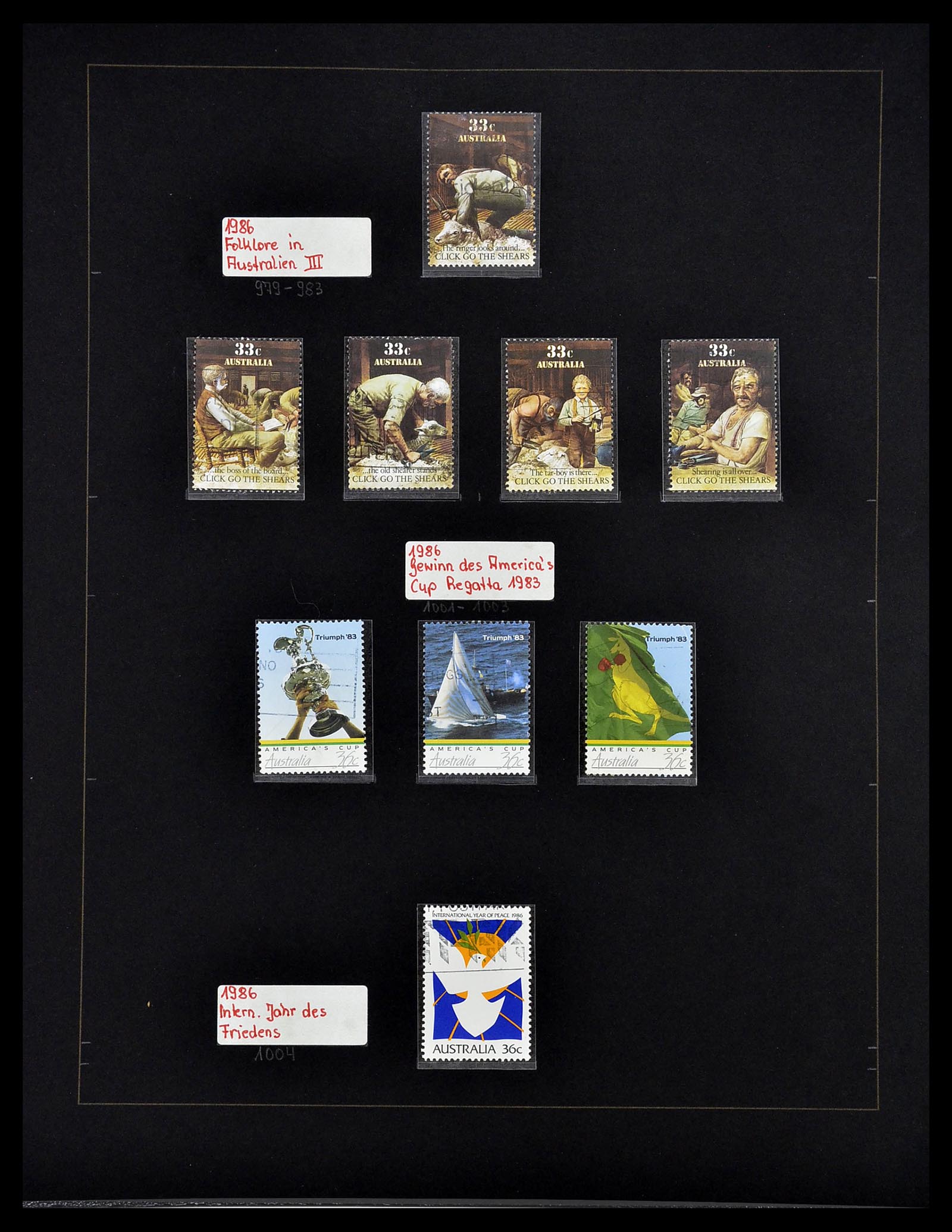 34560 035 - Postzegelverzameling 34560 Engelse gebieden in de stille Zuidzee 1840