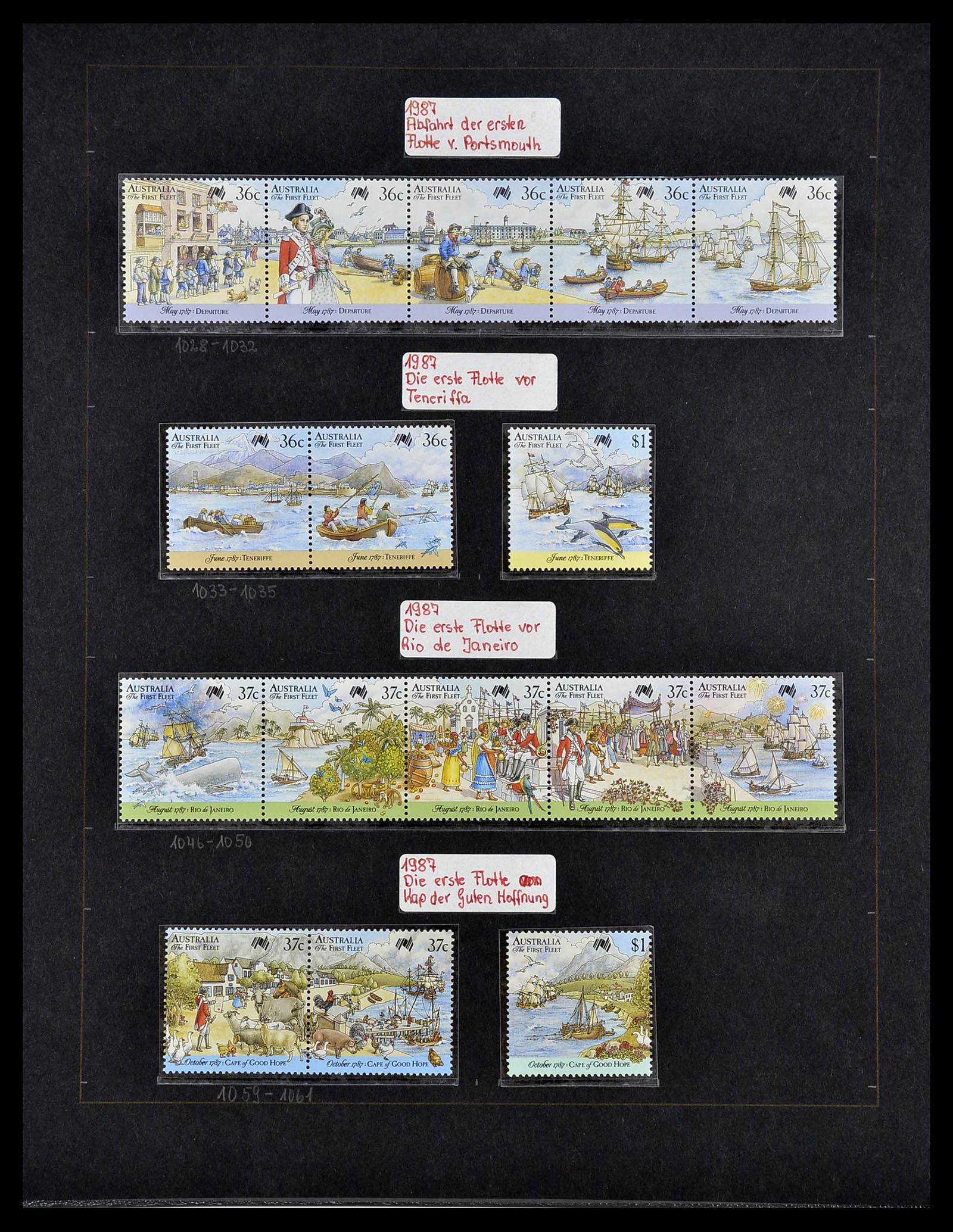 34560 036 - Postzegelverzameling 34560 Engelse gebieden in de stille Zuidzee 1840