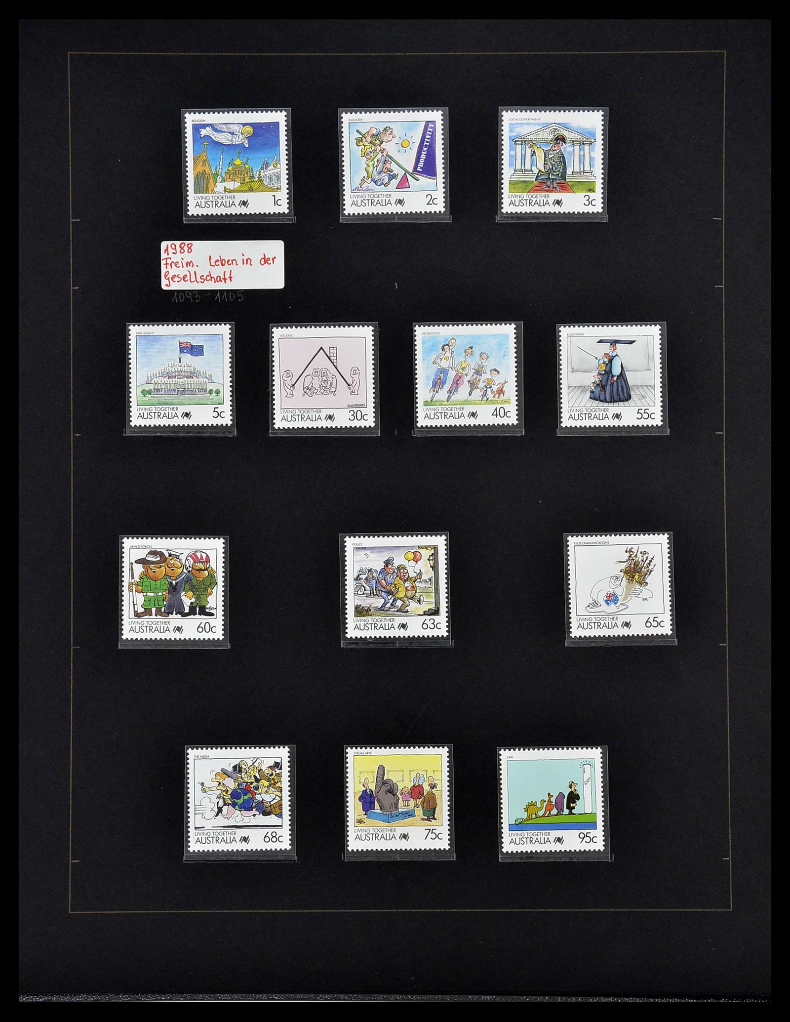34560 039 - Postzegelverzameling 34560 Engelse gebieden in de stille Zuidzee 1840