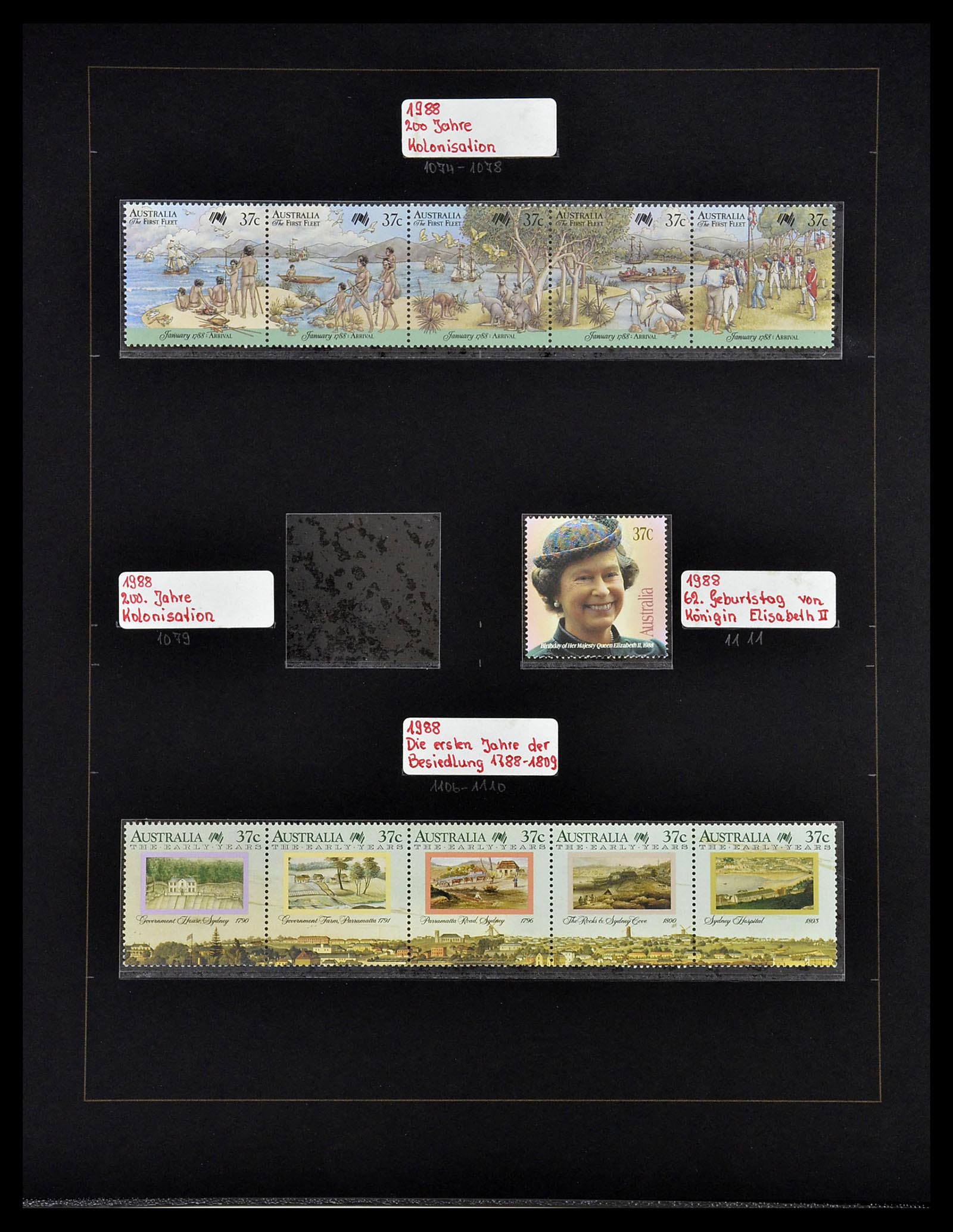 34560 040 - Postzegelverzameling 34560 Engelse gebieden in de stille Zuidzee 1840