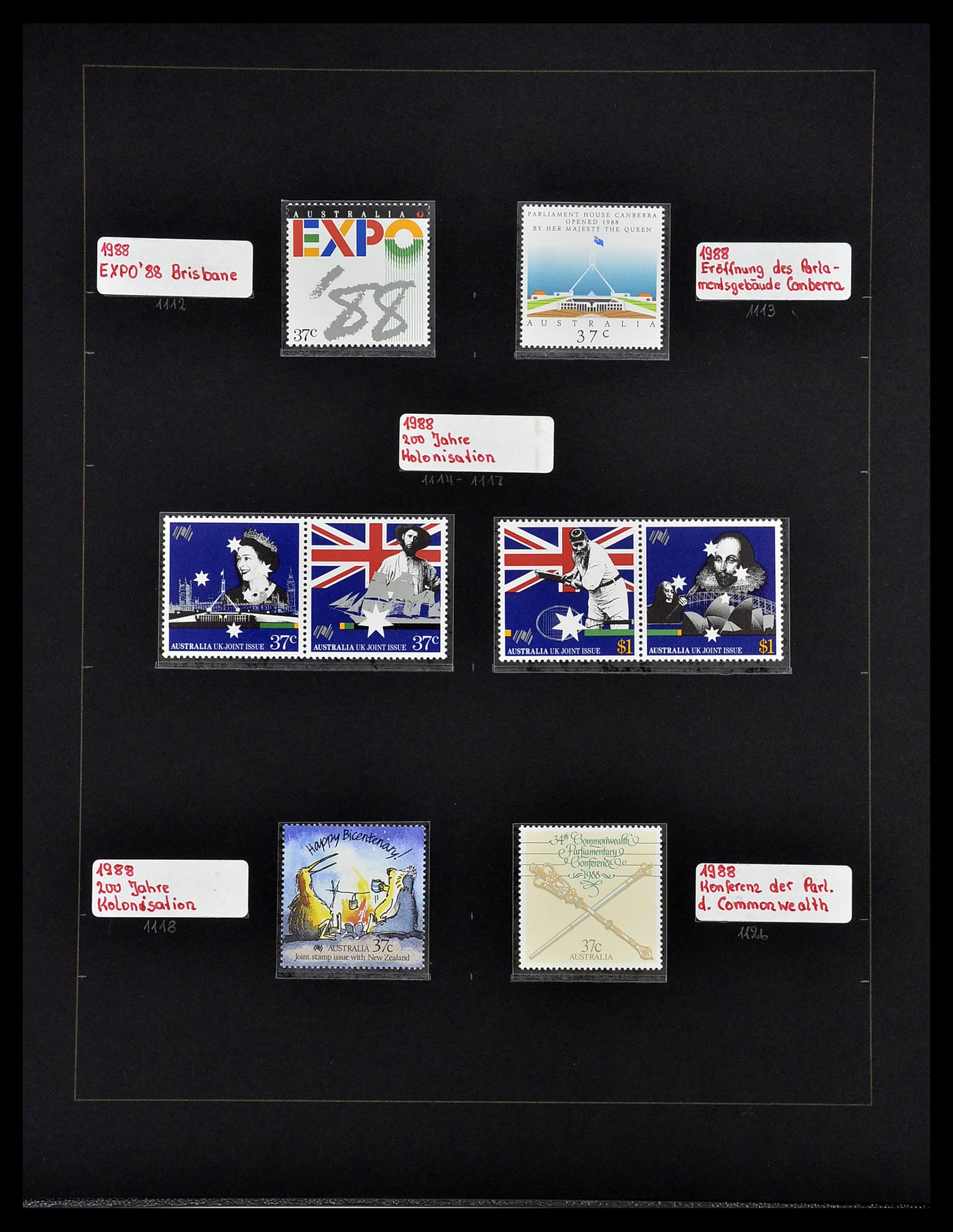 34560 041 - Postzegelverzameling 34560 Engelse gebieden in de stille Zuidzee 1840