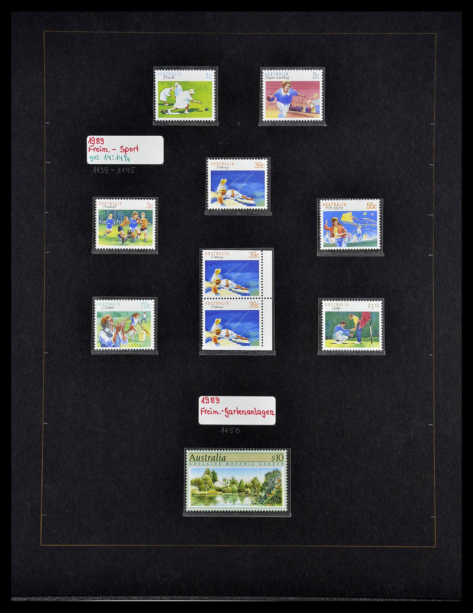 34560 044 - Postzegelverzameling 34560 Engelse gebieden in de stille Zuidzee 1840