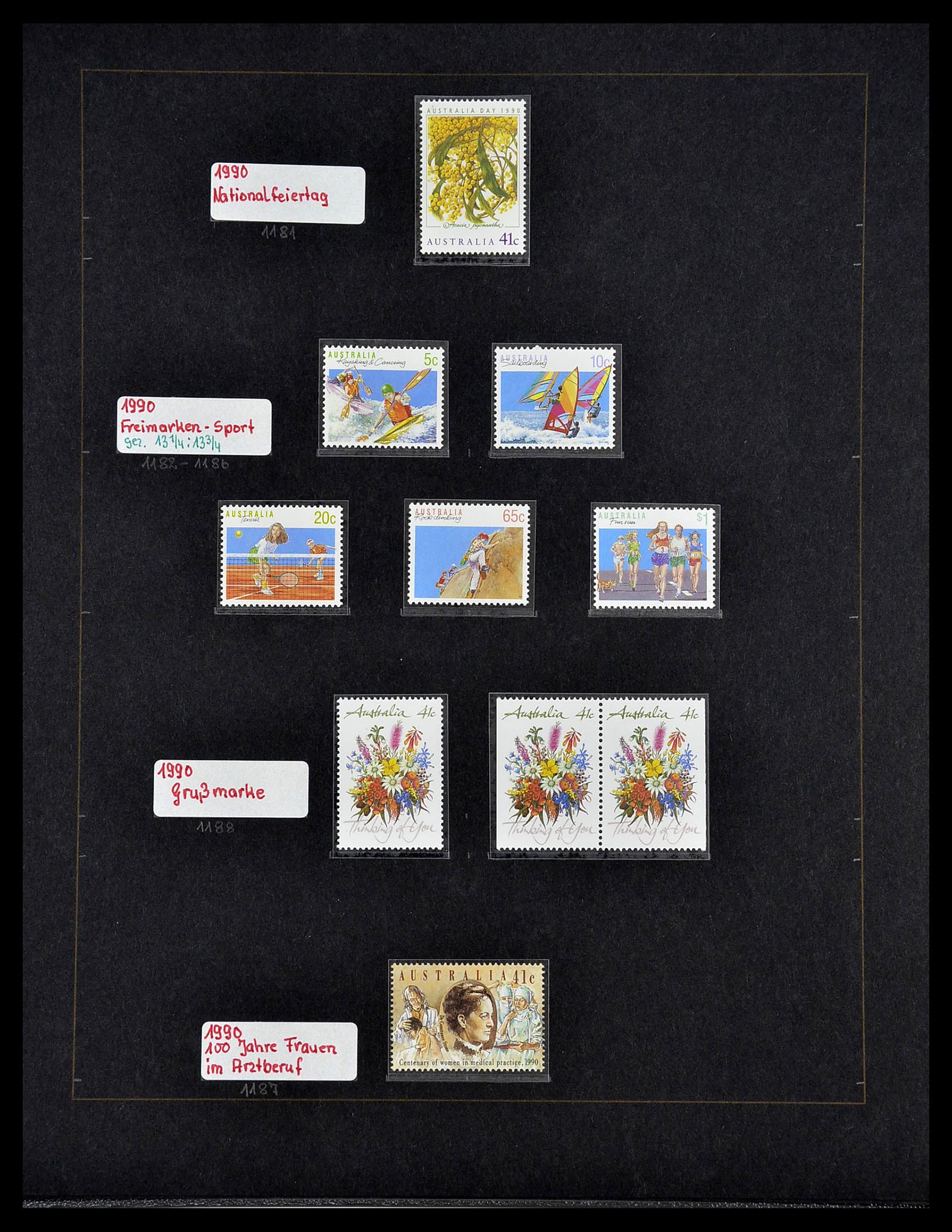 34560 048 - Postzegelverzameling 34560 Engelse gebieden in de stille Zuidzee 1840