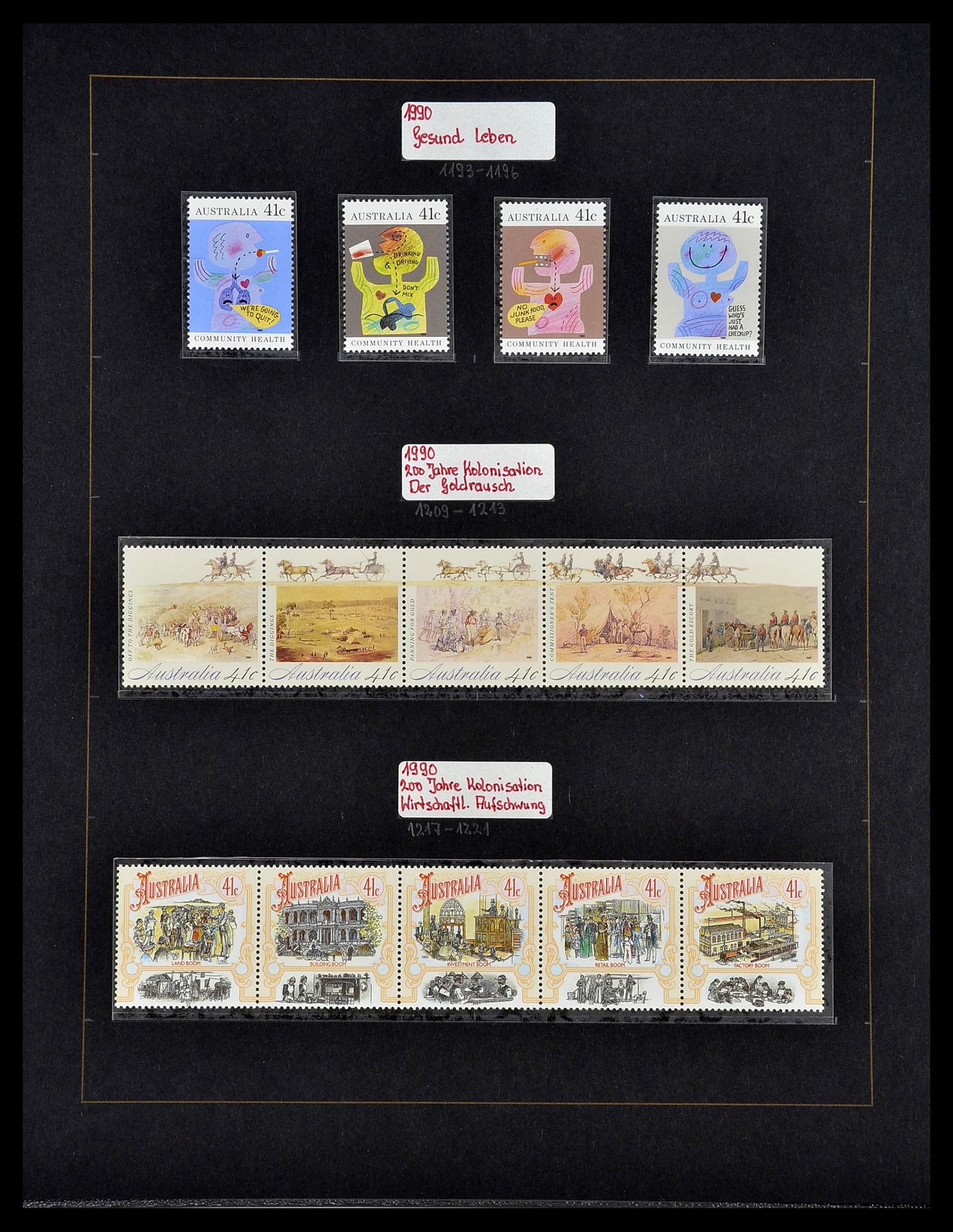 34560 051 - Postzegelverzameling 34560 Engelse gebieden in de stille Zuidzee 1840