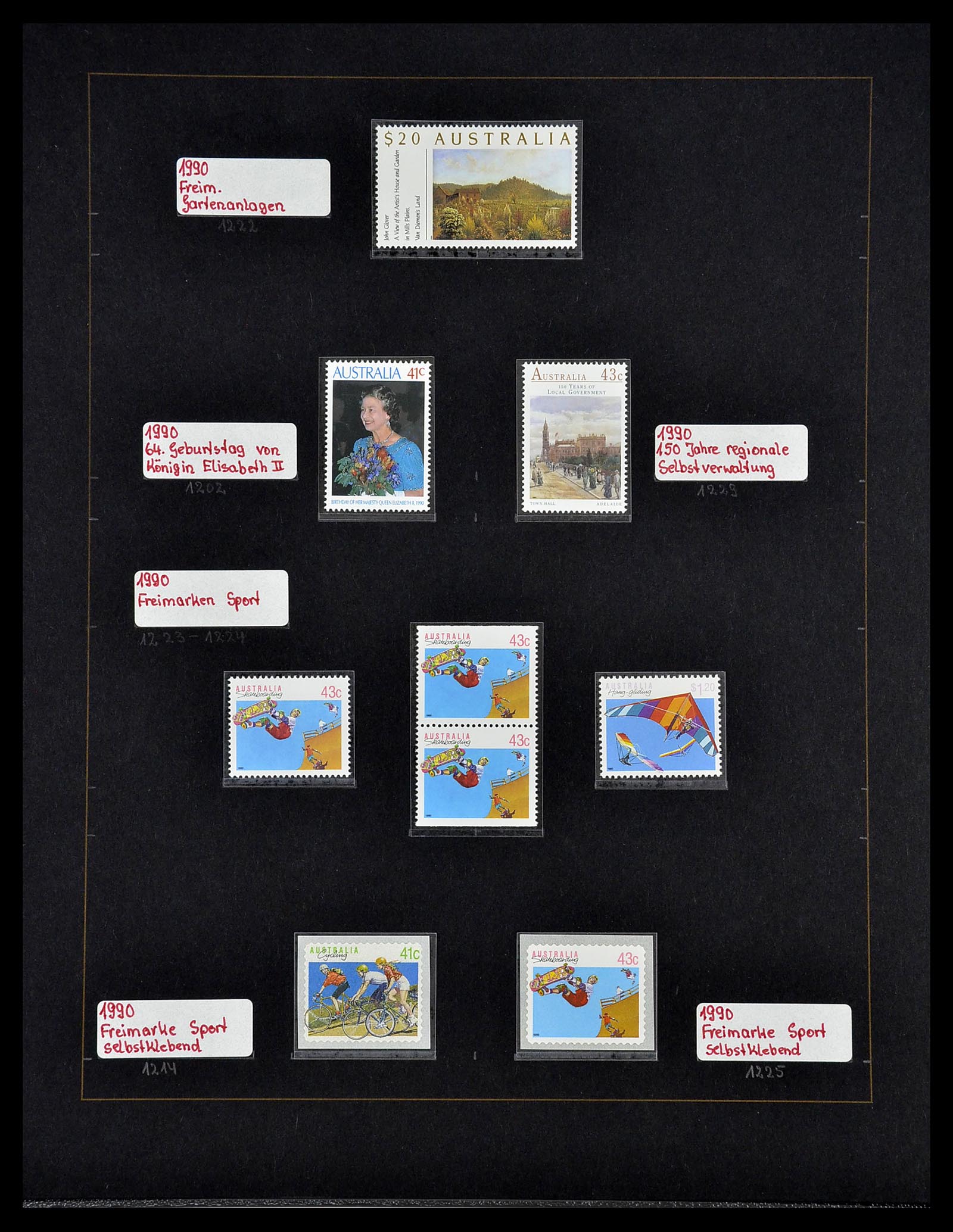 34560 053 - Postzegelverzameling 34560 Engelse gebieden in de stille Zuidzee 1840