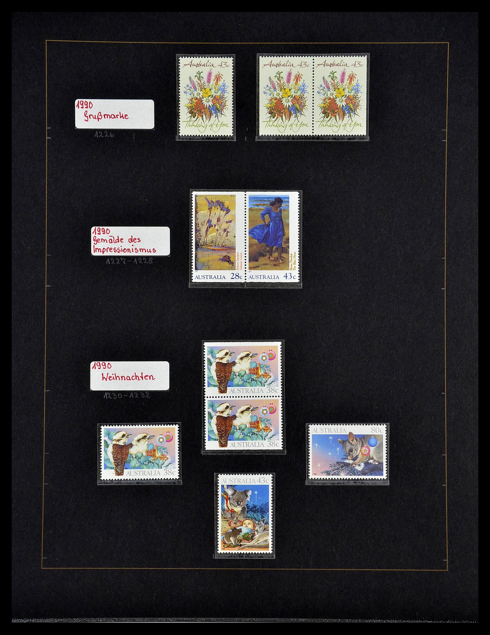 34560 054 - Postzegelverzameling 34560 Engelse gebieden in de stille Zuidzee 1840