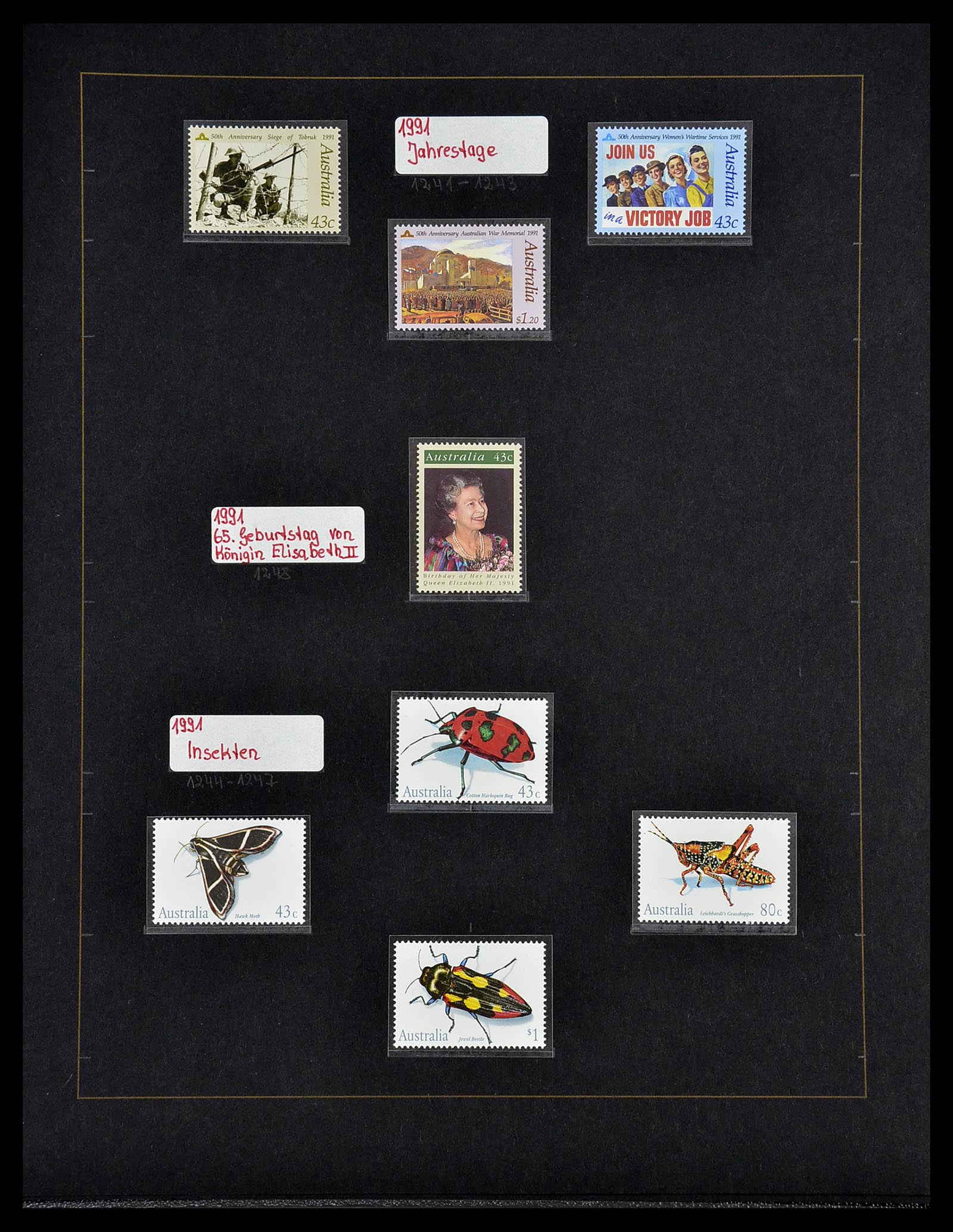 34560 056 - Postzegelverzameling 34560 Engelse gebieden in de stille Zuidzee 1840