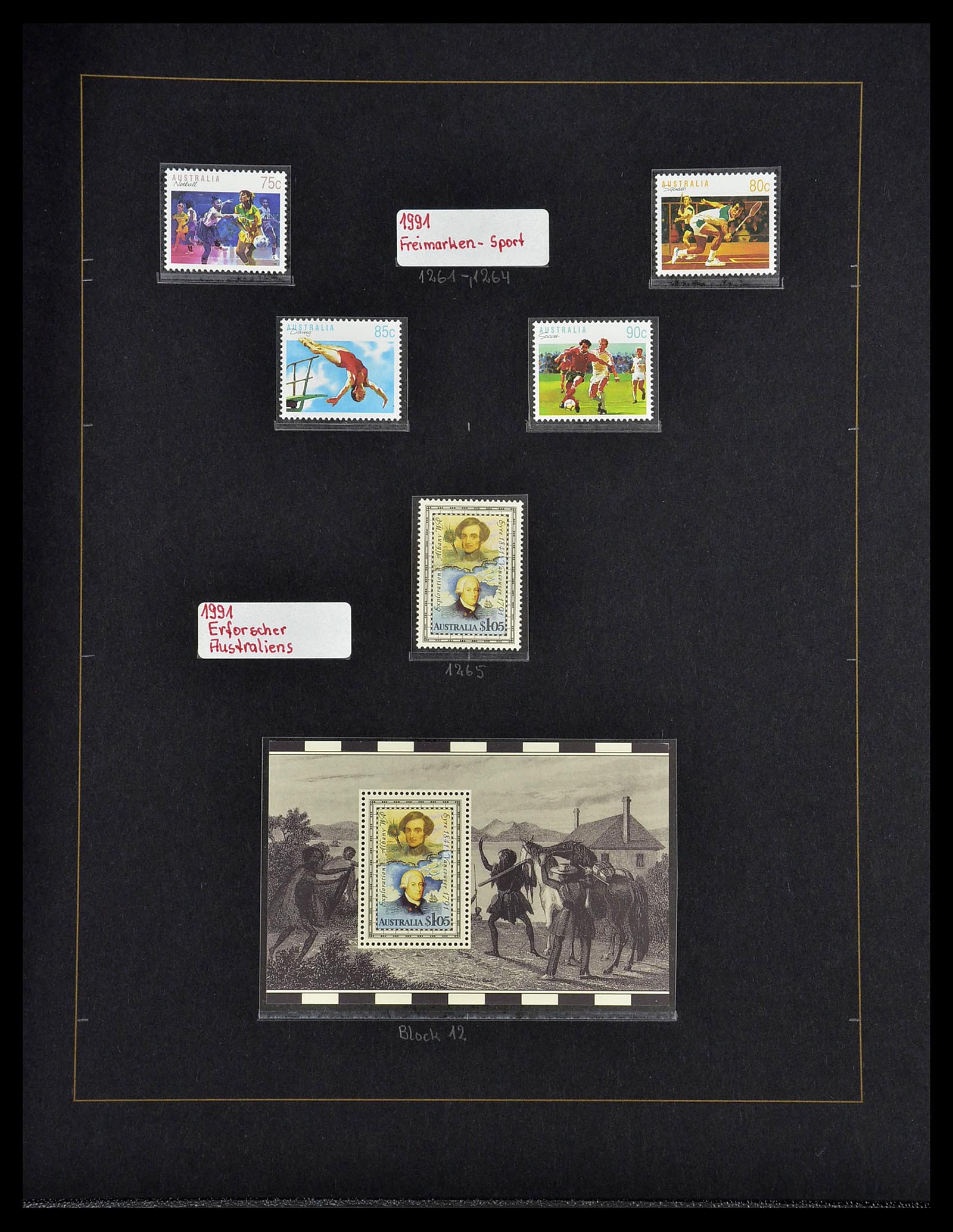 34560 058 - Postzegelverzameling 34560 Engelse gebieden in de stille Zuidzee 1840