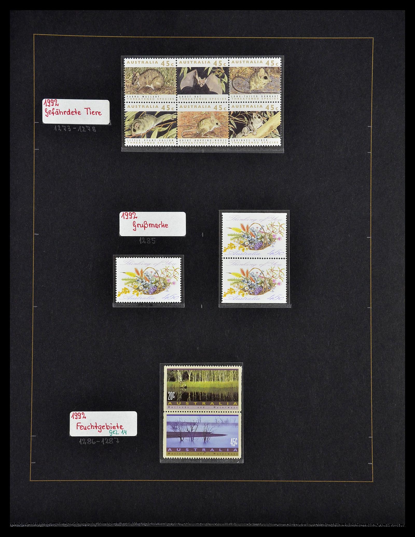 34560 060 - Postzegelverzameling 34560 Engelse gebieden in de stille Zuidzee 1840