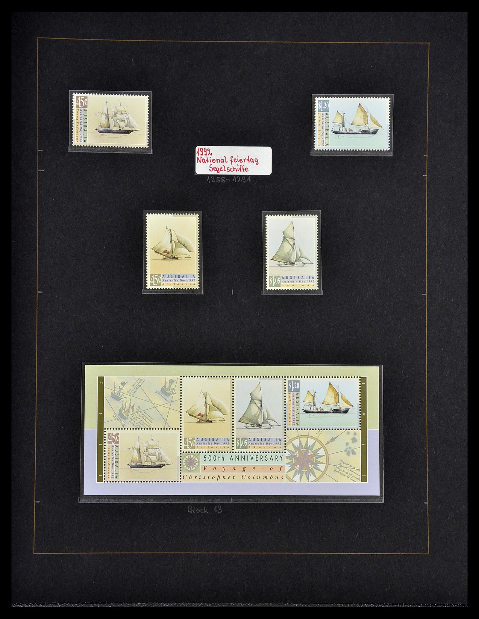 34560 061 - Postzegelverzameling 34560 Engelse gebieden in de stille Zuidzee 1840