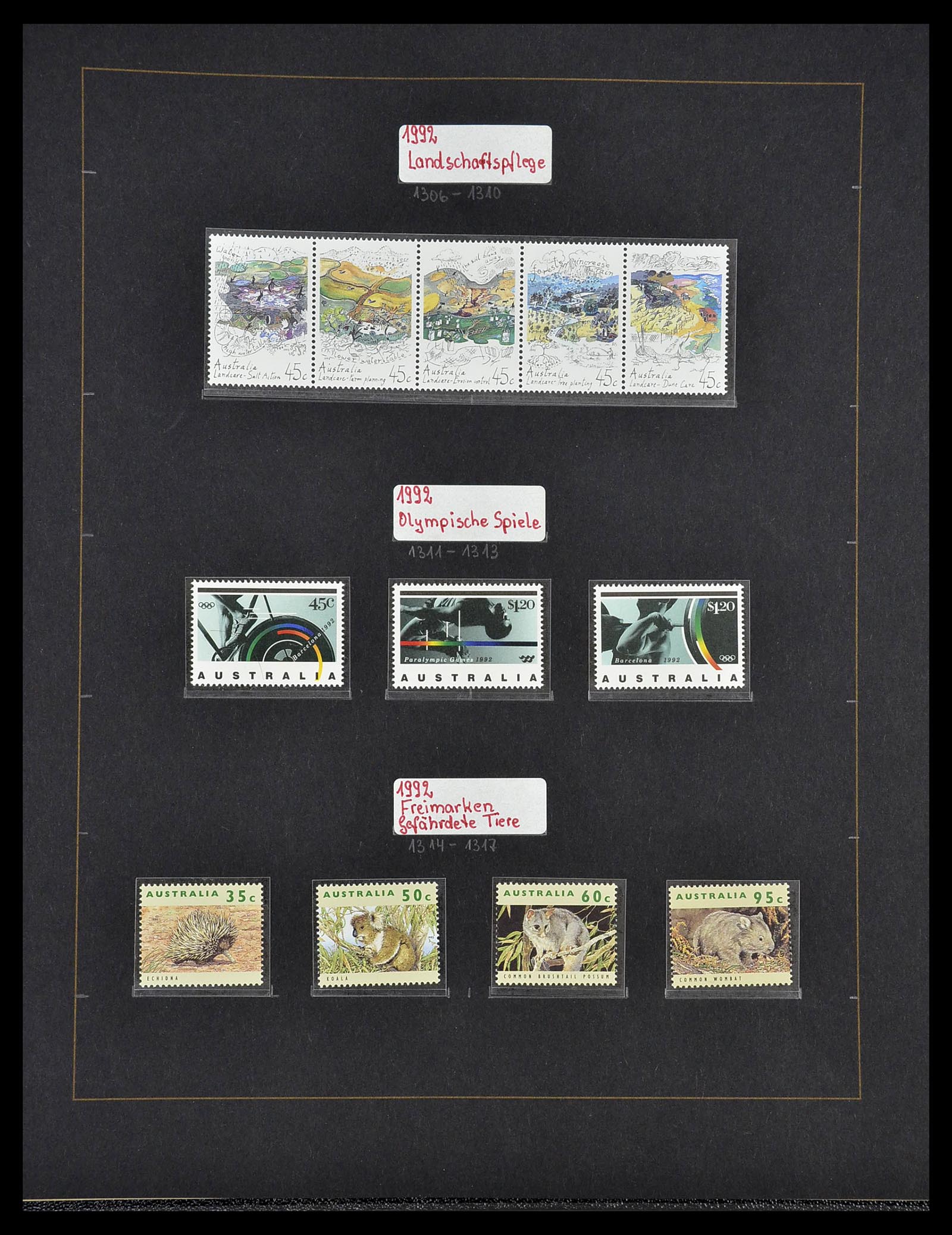 34560 064 - Postzegelverzameling 34560 Engelse gebieden in de stille Zuidzee 1840