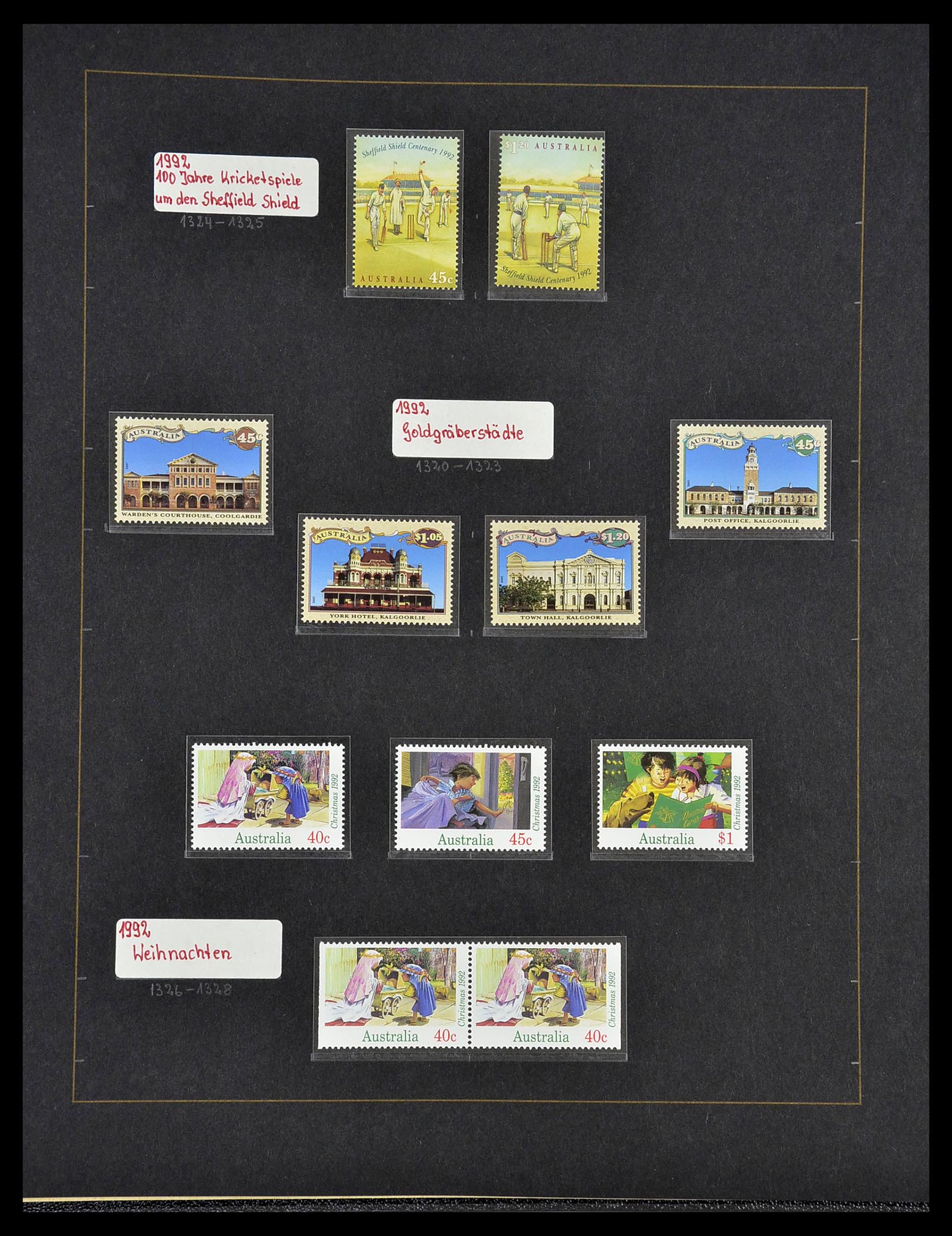 34560 065 - Postzegelverzameling 34560 Engelse gebieden in de stille Zuidzee 1840