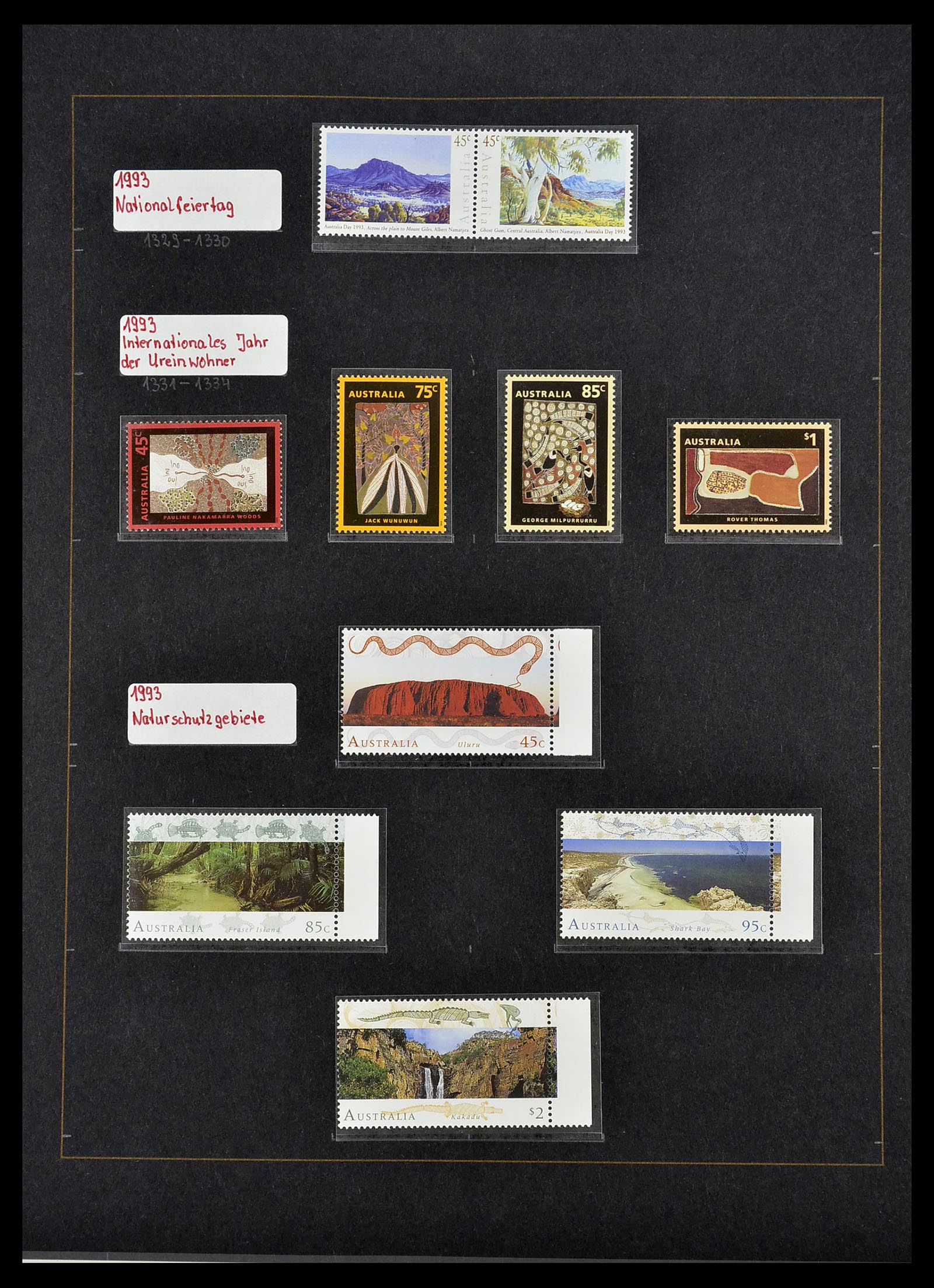 34560 066 - Postzegelverzameling 34560 Engelse gebieden in de stille Zuidzee 1840