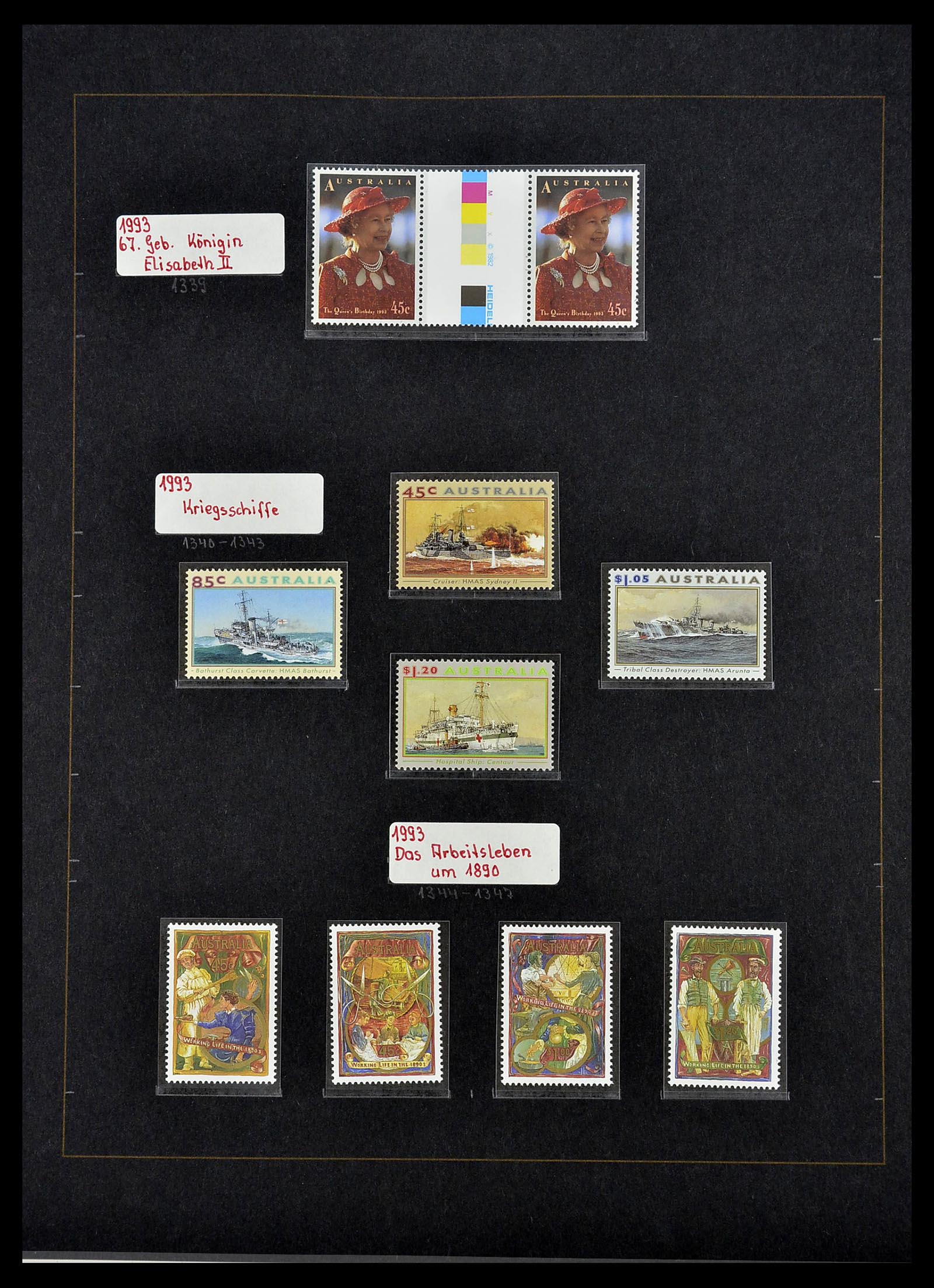 34560 067 - Postzegelverzameling 34560 Engelse gebieden in de stille Zuidzee 1840