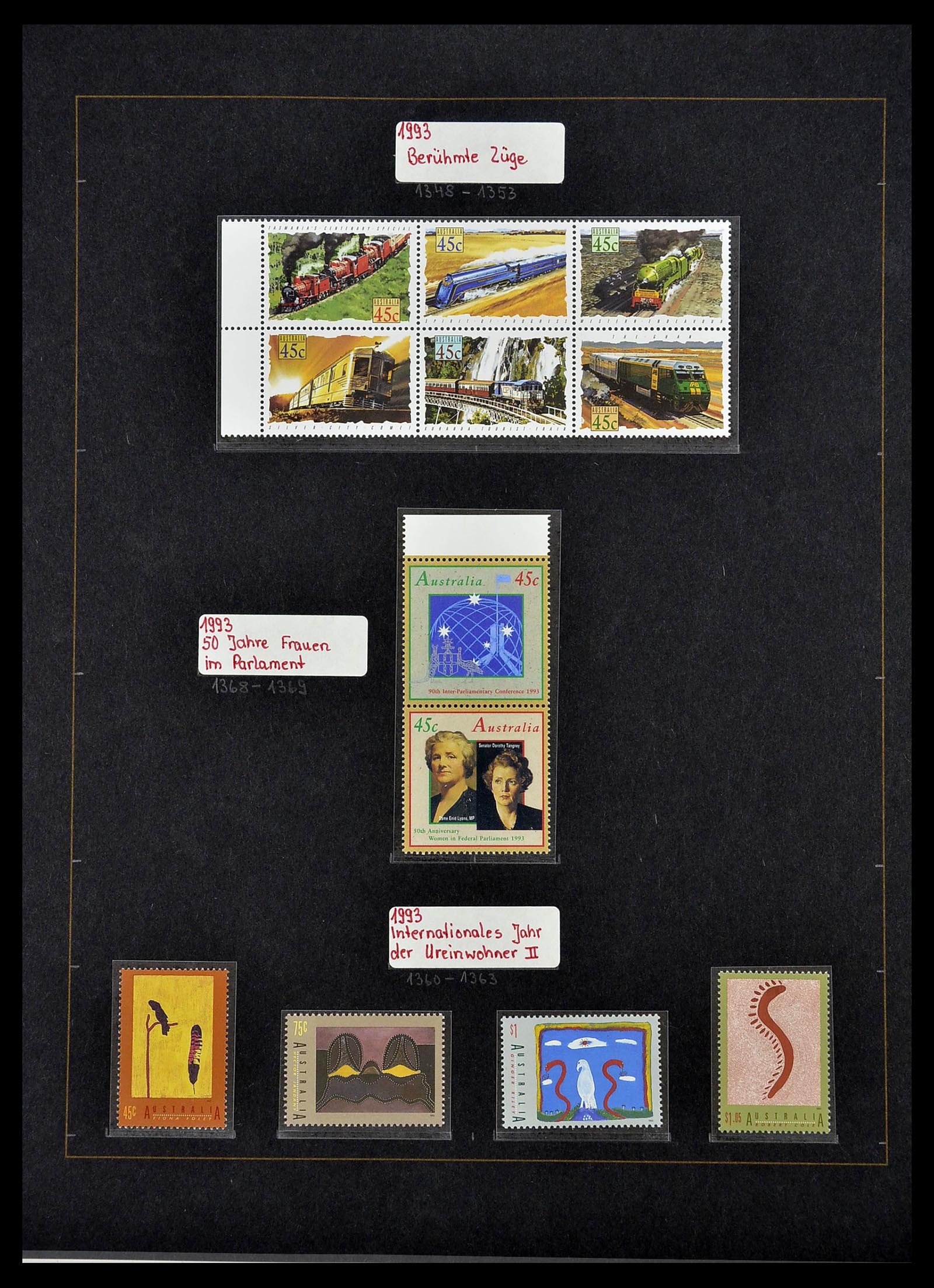 34560 068 - Postzegelverzameling 34560 Engelse gebieden in de stille Zuidzee 1840