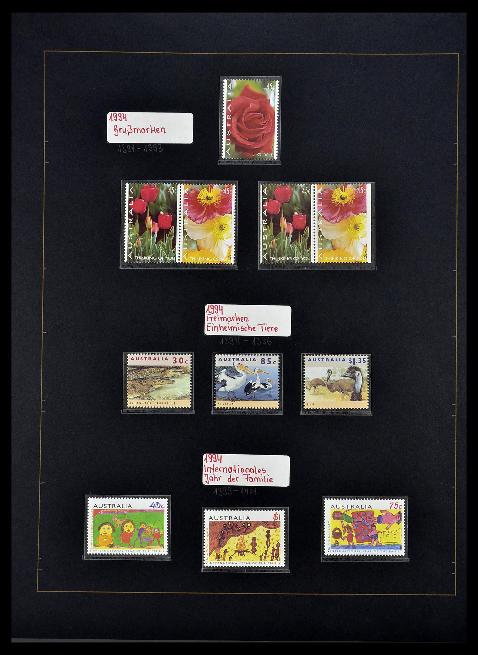 34560 072 - Postzegelverzameling 34560 Engelse gebieden in de stille Zuidzee 1840