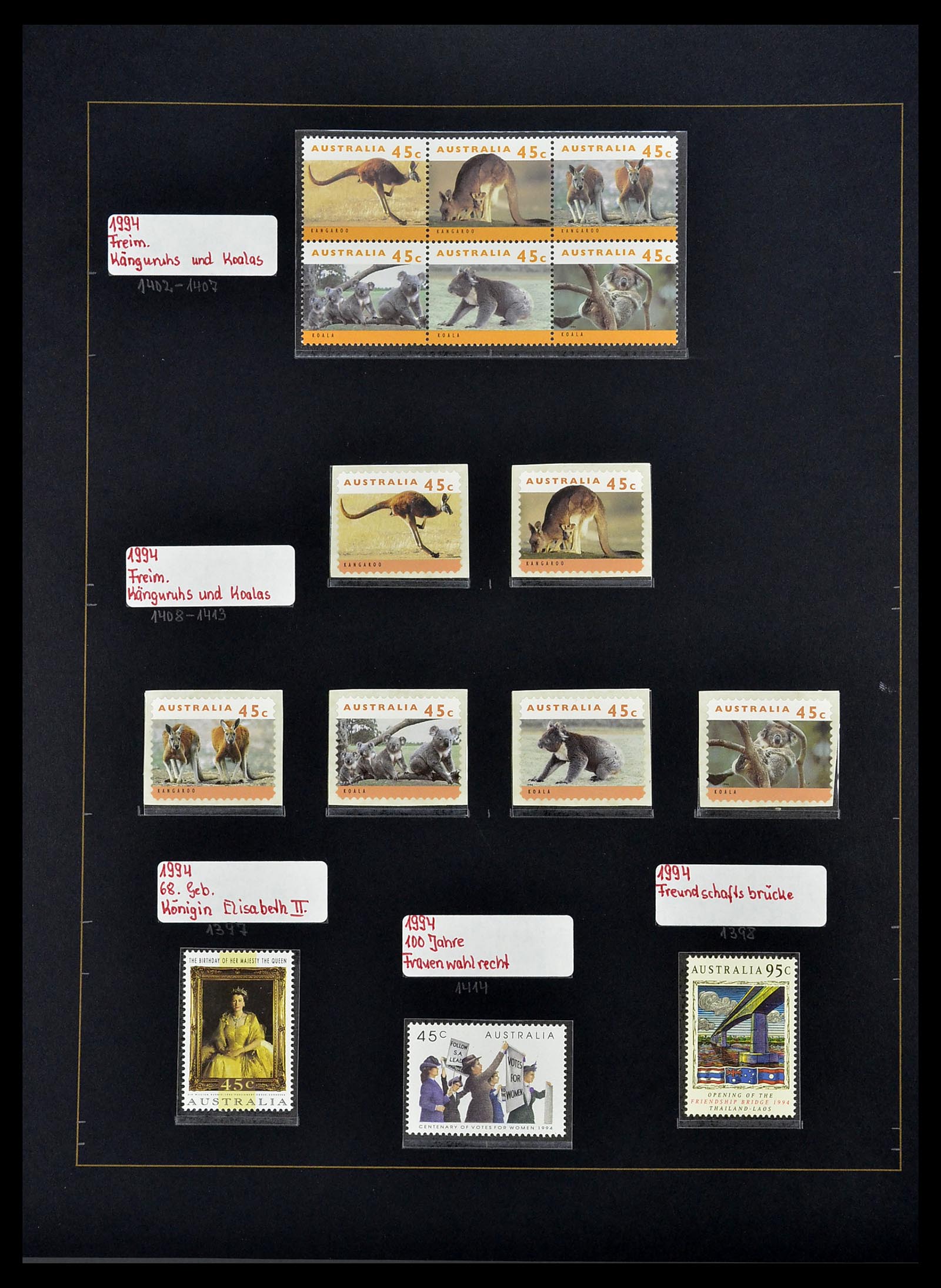 34560 073 - Postzegelverzameling 34560 Engelse gebieden in de stille Zuidzee 1840
