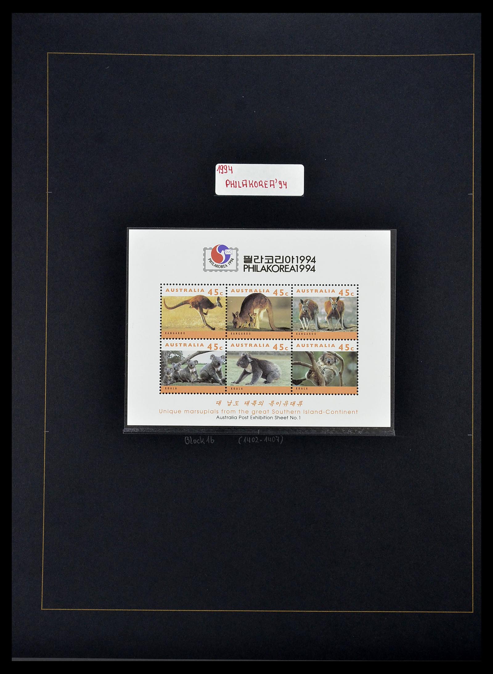 34560 075 - Postzegelverzameling 34560 Engelse gebieden in de stille Zuidzee 1840