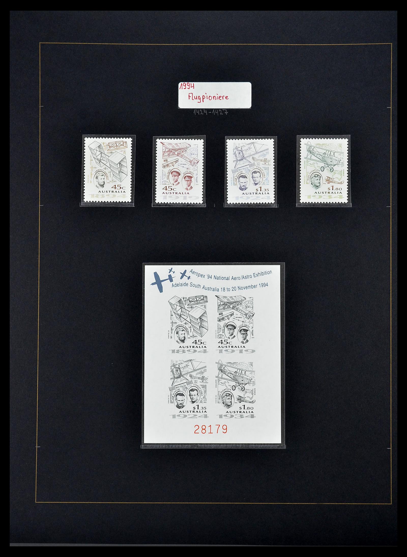 34560 076 - Postzegelverzameling 34560 Engelse gebieden in de stille Zuidzee 1840