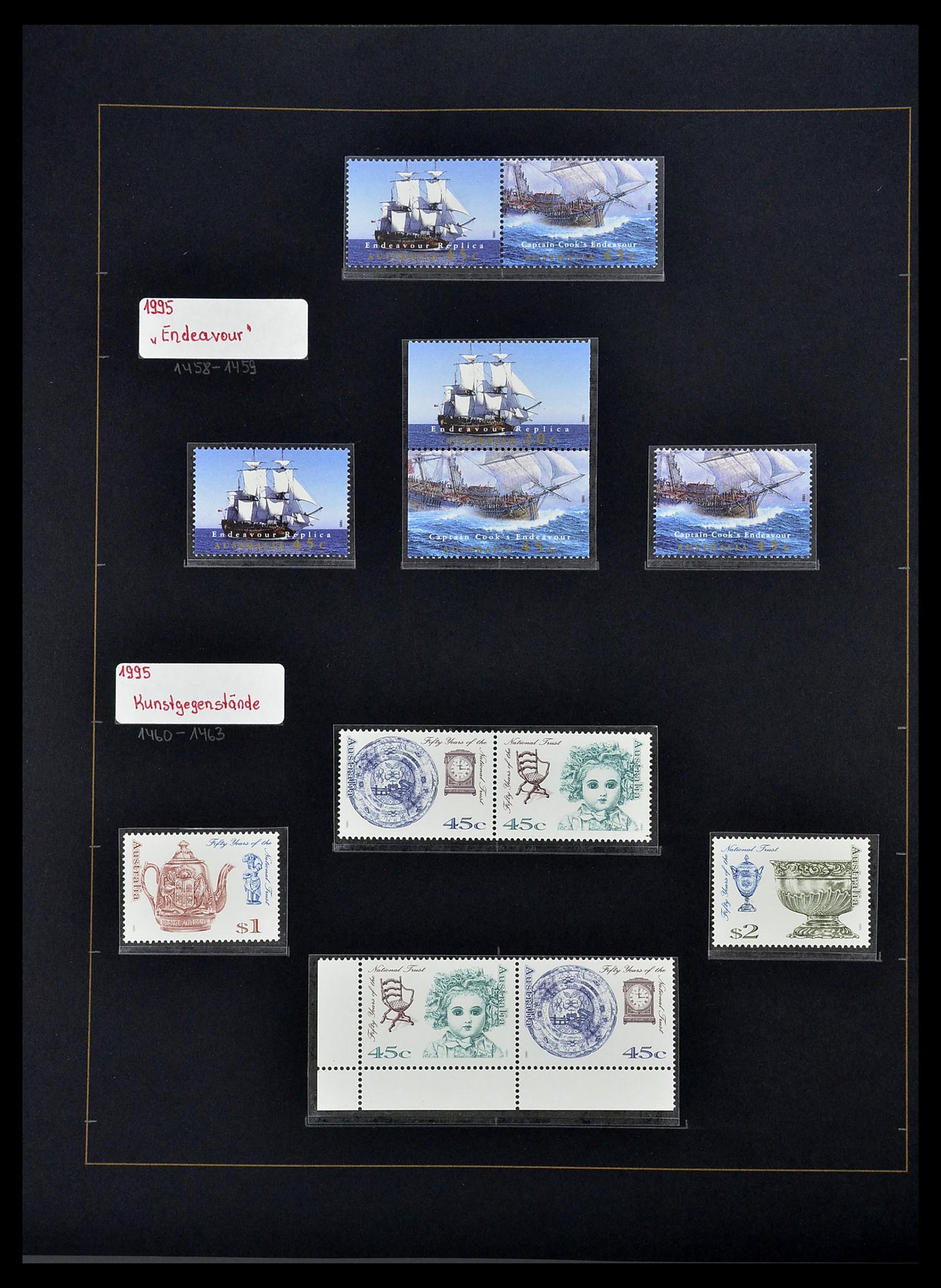 34560 079 - Postzegelverzameling 34560 Engelse gebieden in de stille Zuidzee 1840