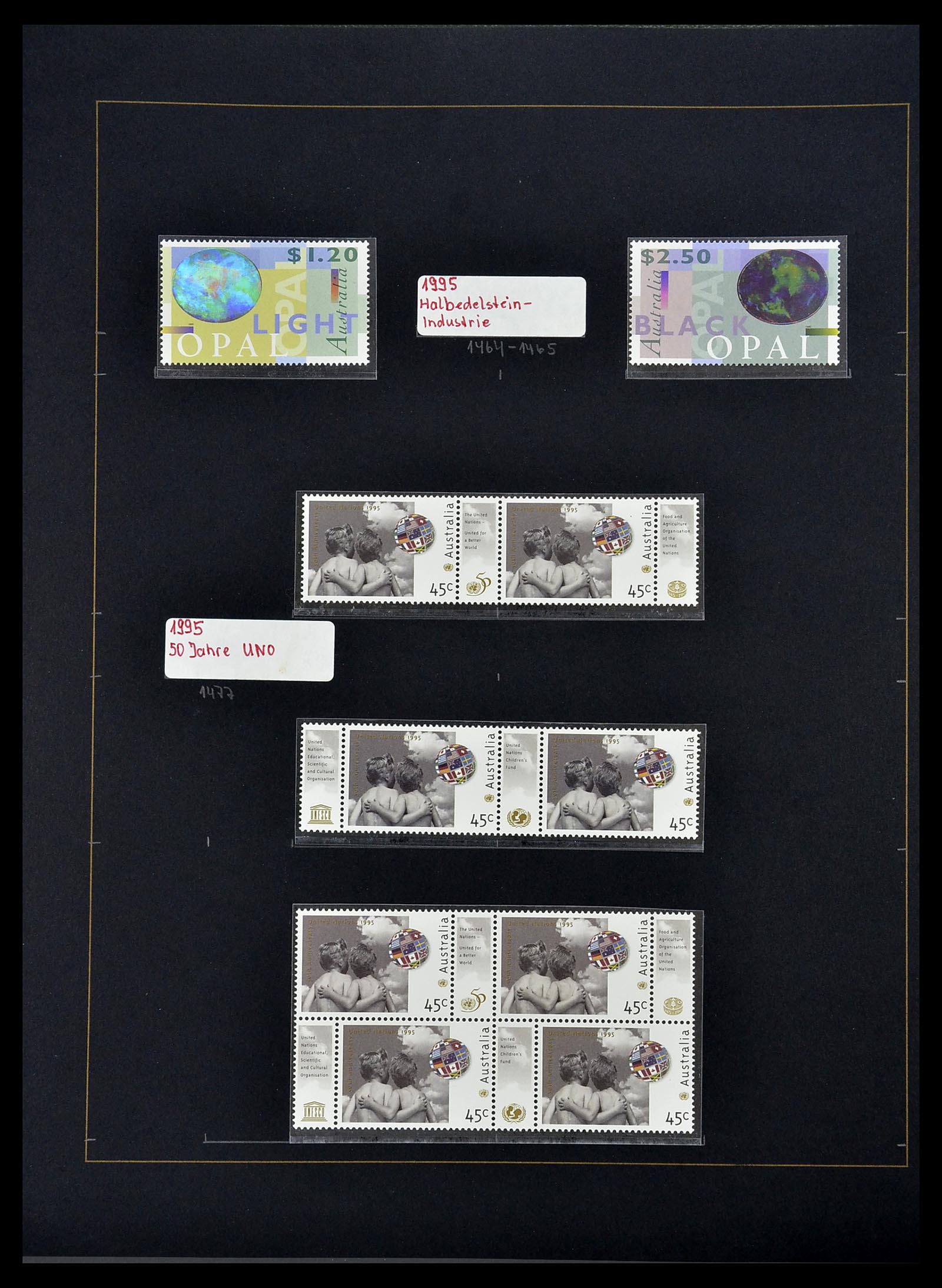 34560 080 - Postzegelverzameling 34560 Engelse gebieden in de stille Zuidzee 1840
