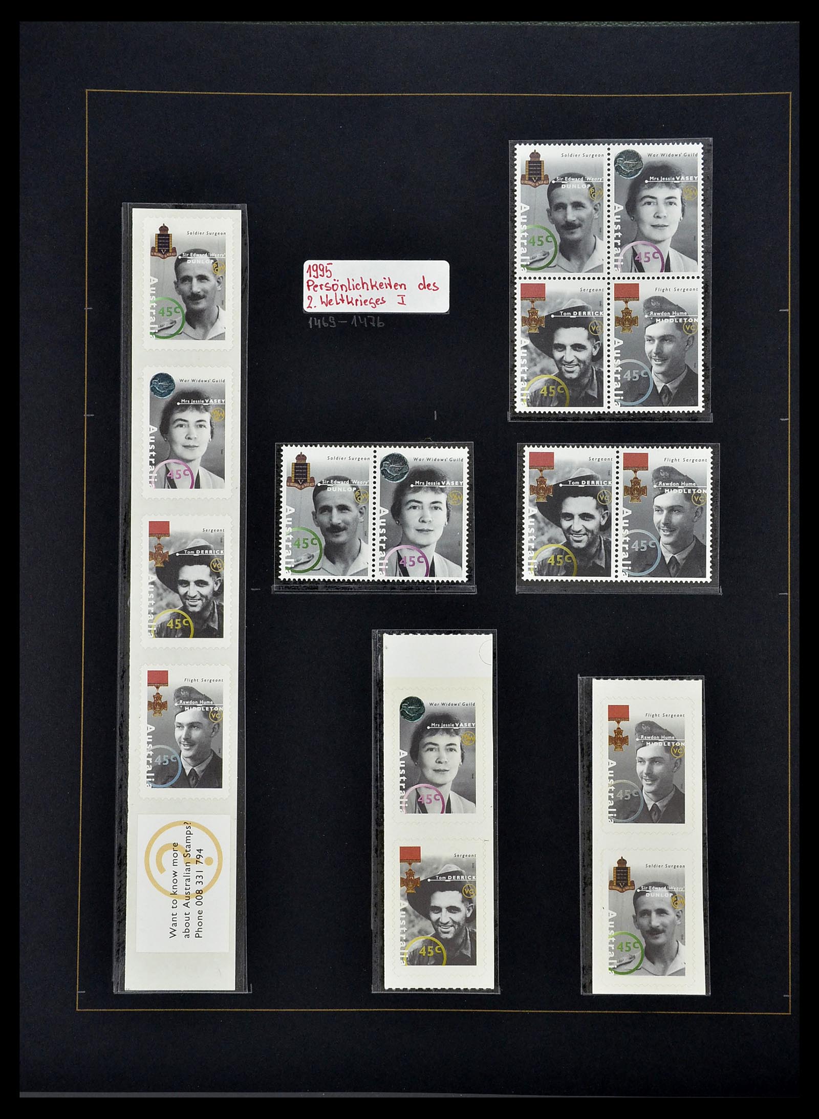 34560 082 - Postzegelverzameling 34560 Engelse gebieden in de stille Zuidzee 1840