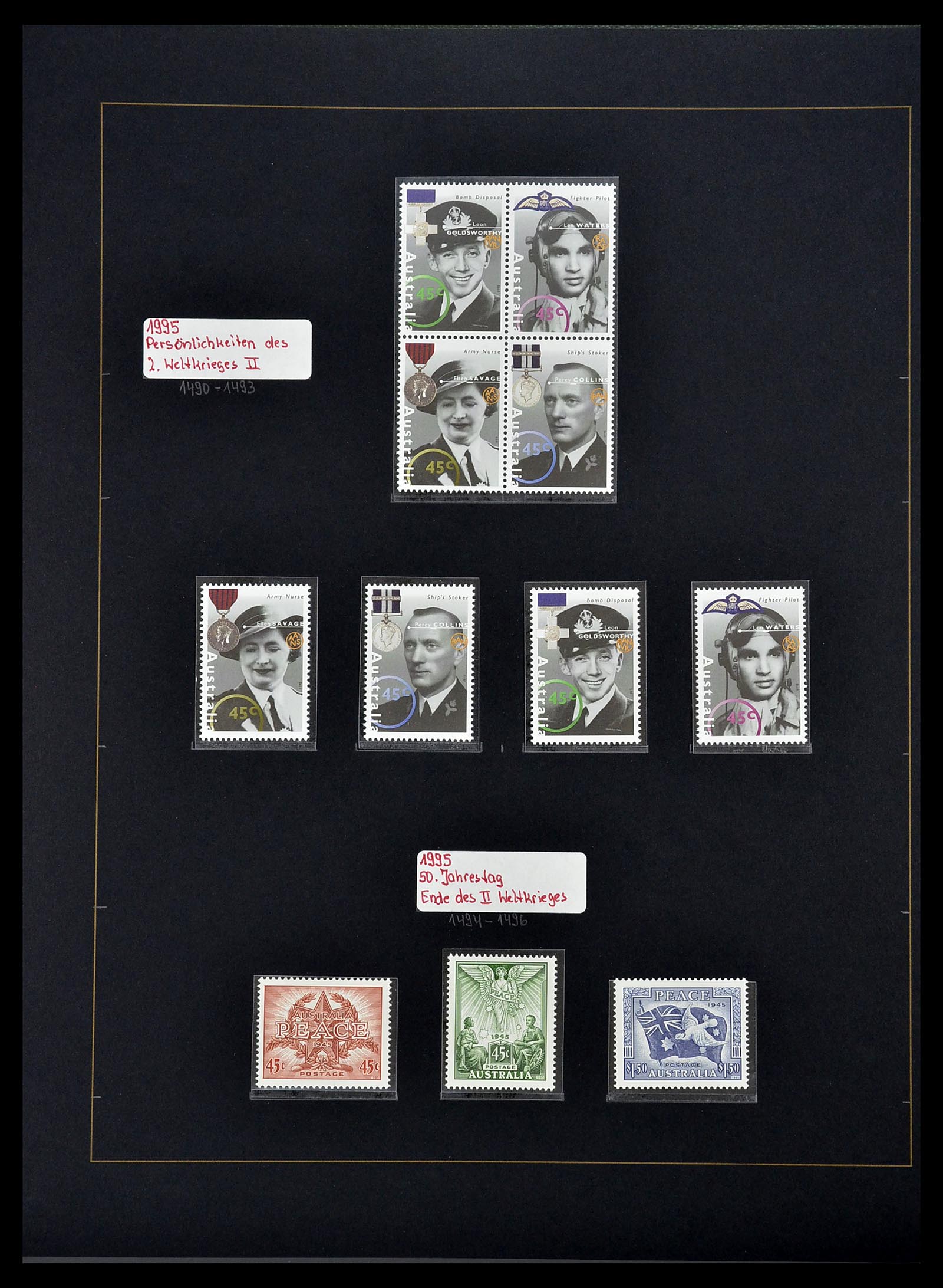 34560 083 - Postzegelverzameling 34560 Engelse gebieden in de stille Zuidzee 1840