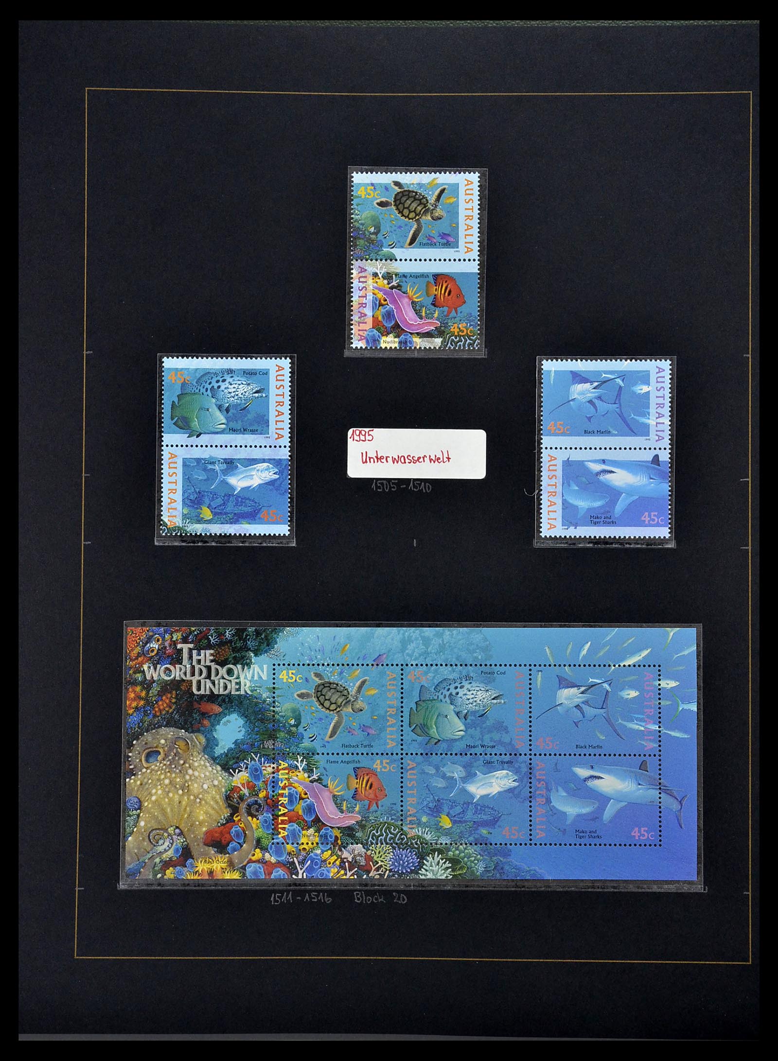34560 086 - Postzegelverzameling 34560 Engelse gebieden in de stille Zuidzee 1840