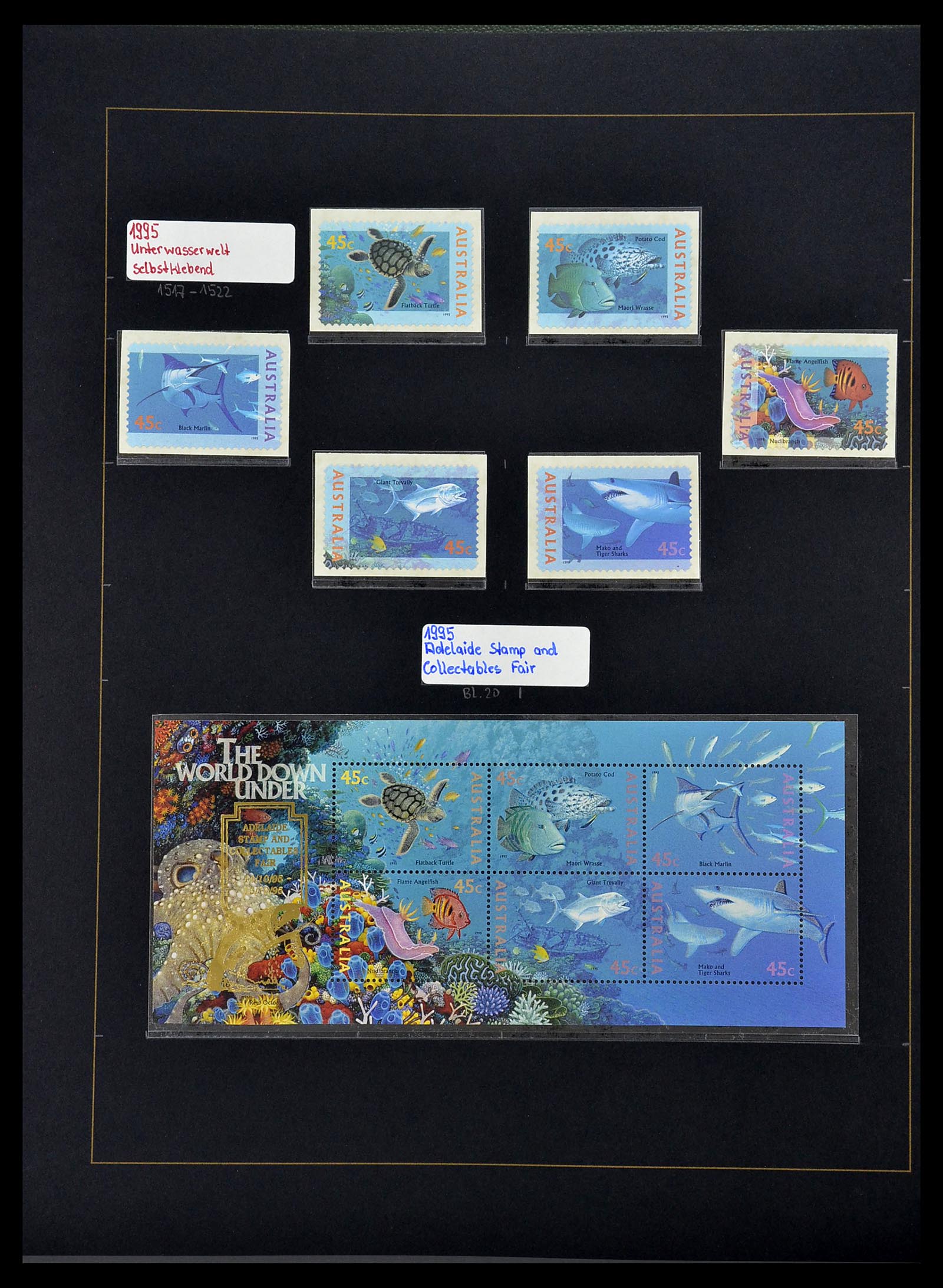 34560 087 - Postzegelverzameling 34560 Engelse gebieden in de stille Zuidzee 1840